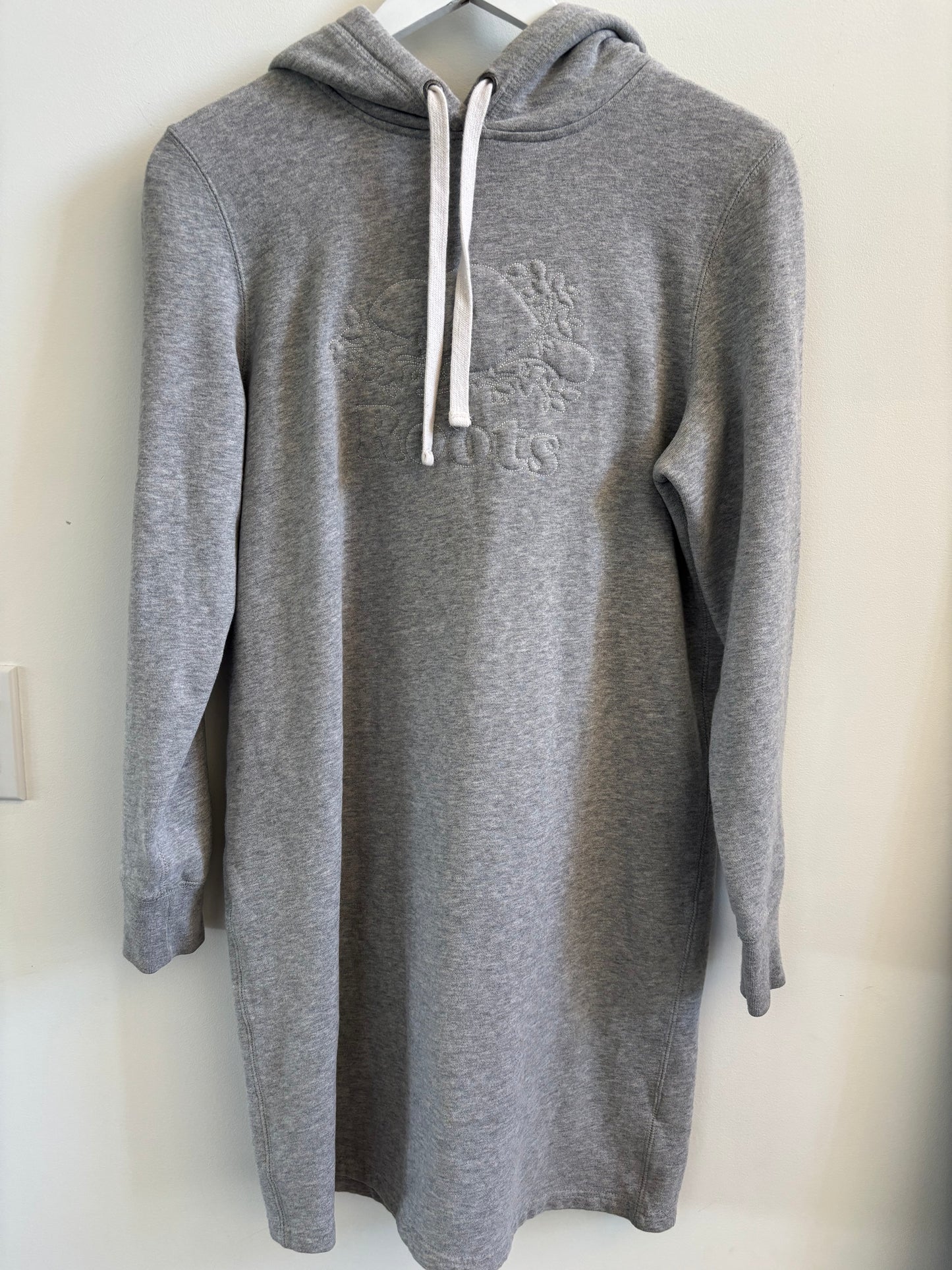 Roots Grey Hoodie Dress | Small