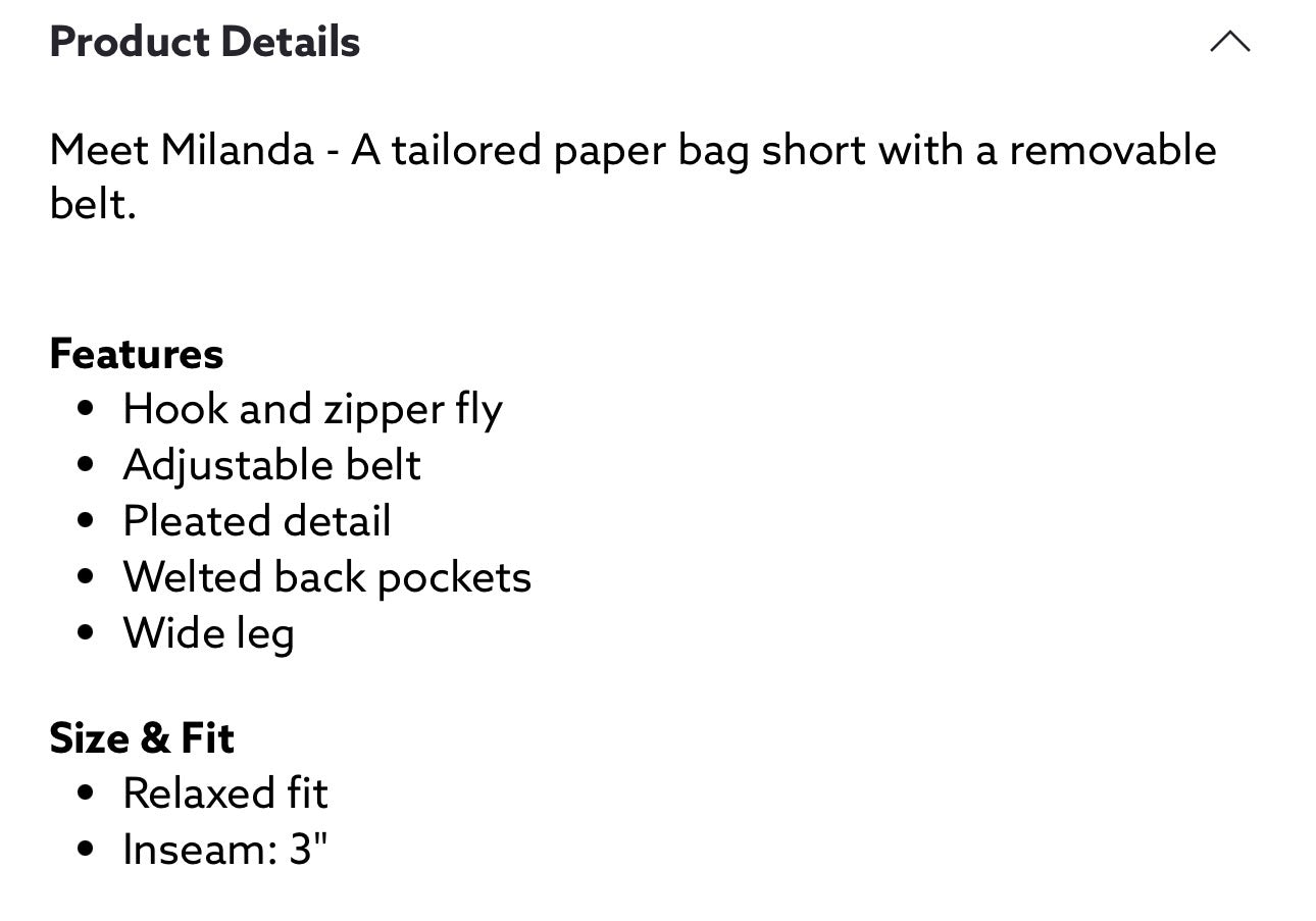 Dynamite NWT Melinda Tie-Waist Shorts | Sz XS