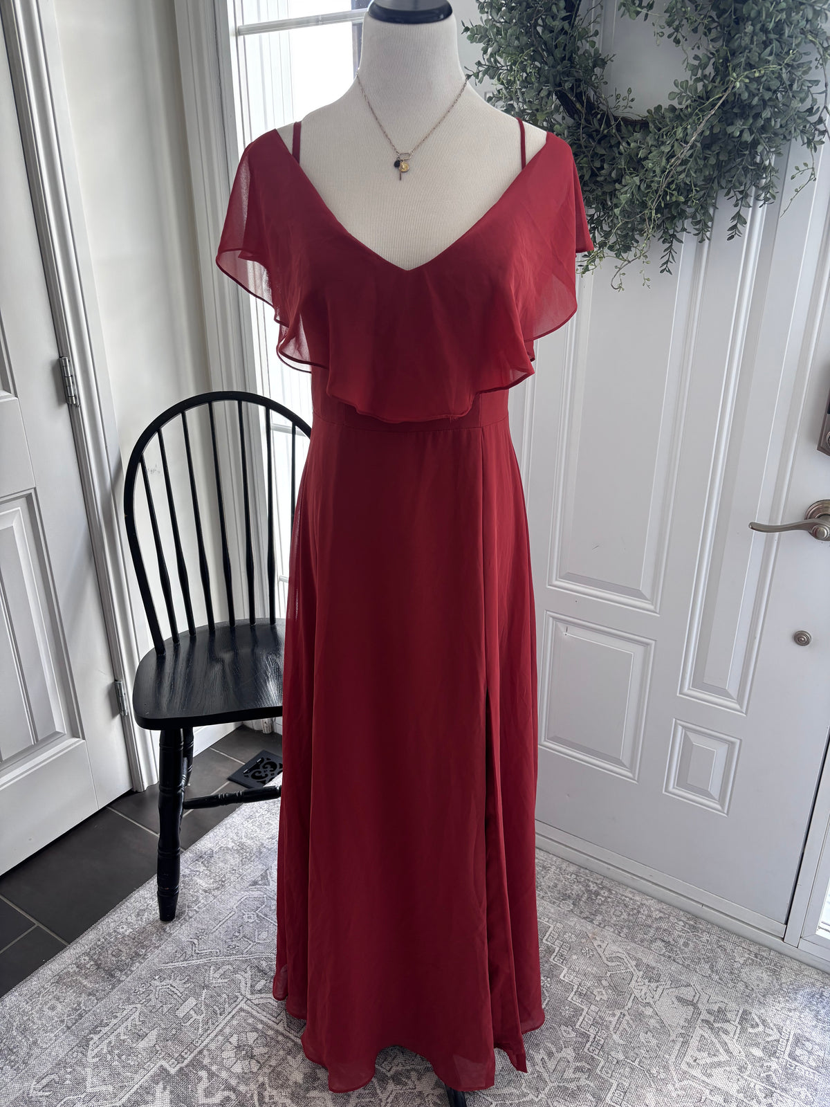 Azazie Convertible Dress (Rust) | Sz 12