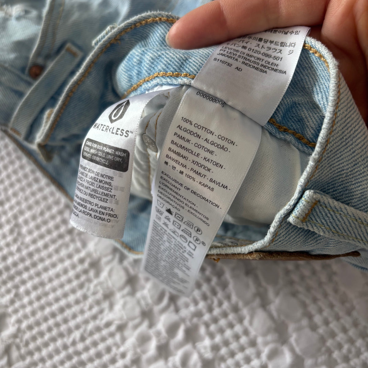 Levi's 501 Classic Shorts Light Blue | Sz 28