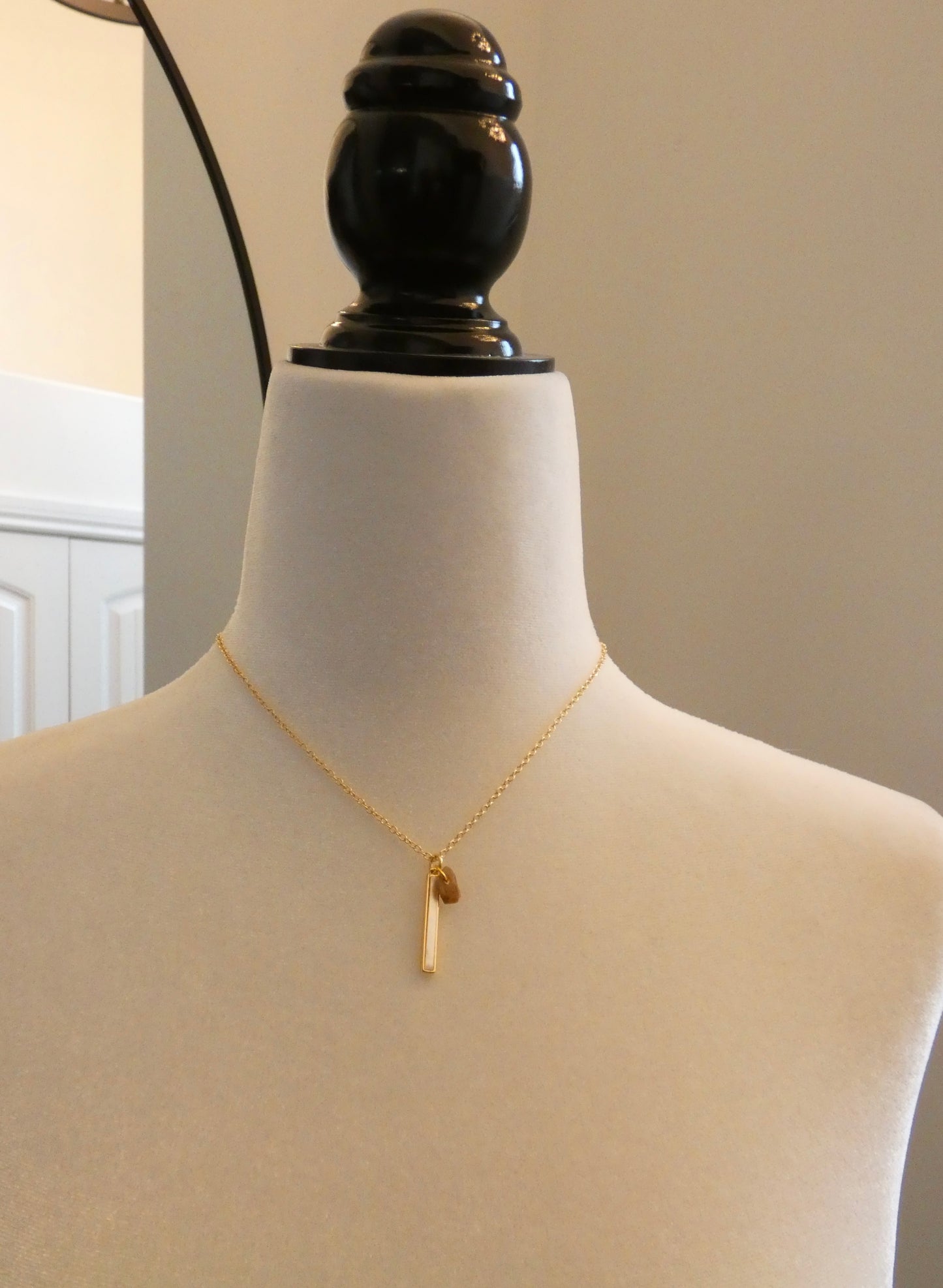 Gold Charm Cluster Necklace