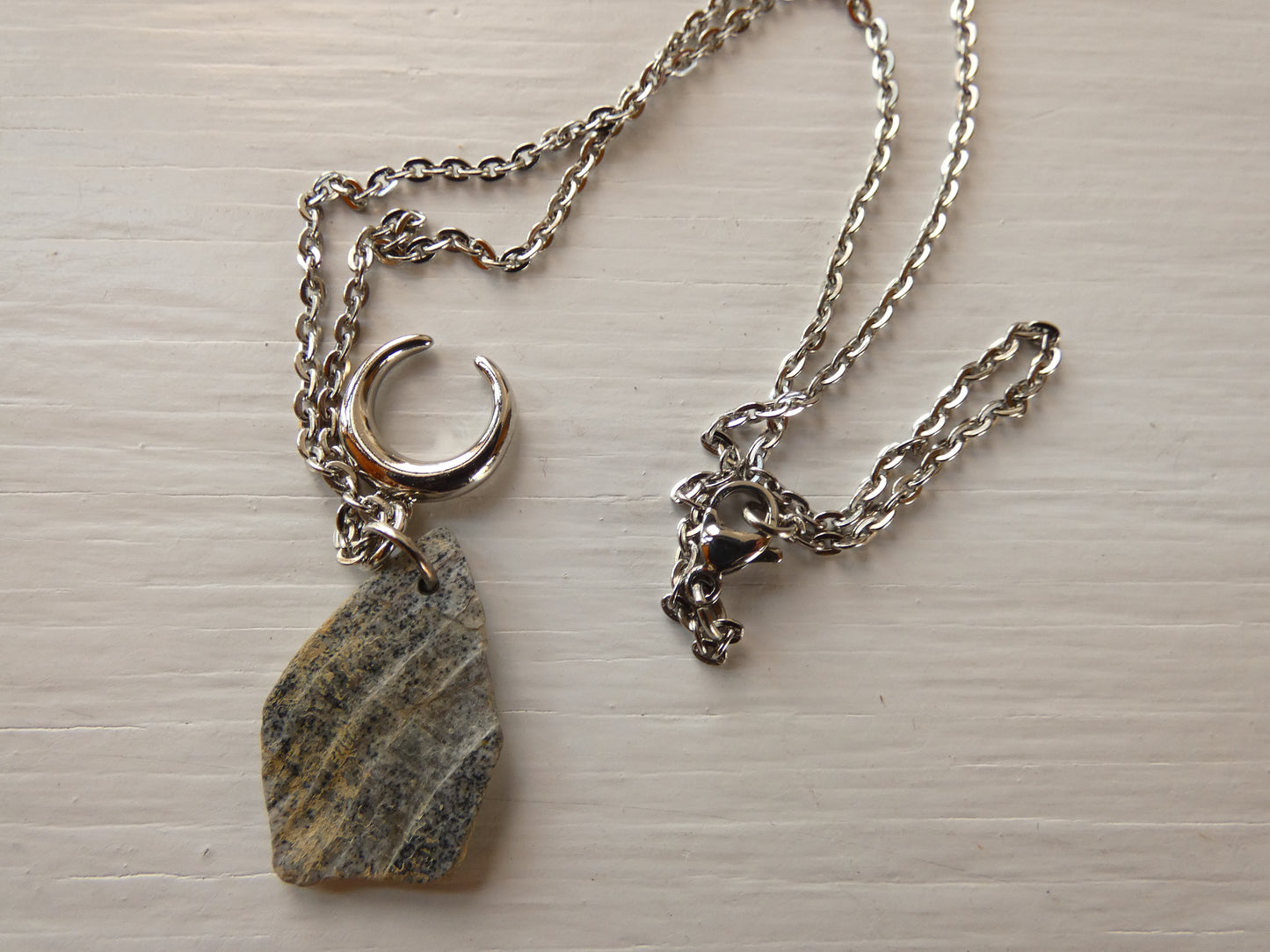 Silver Charm Cluster Necklace