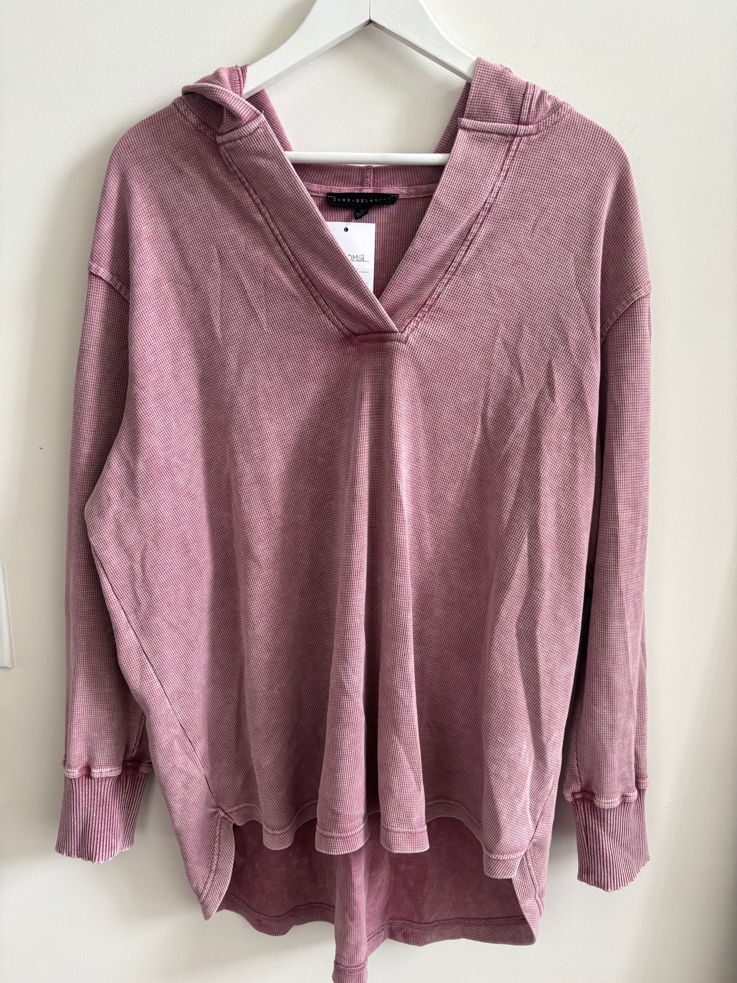Jane & Delancey Terry Top Tunic Hoodie | XL