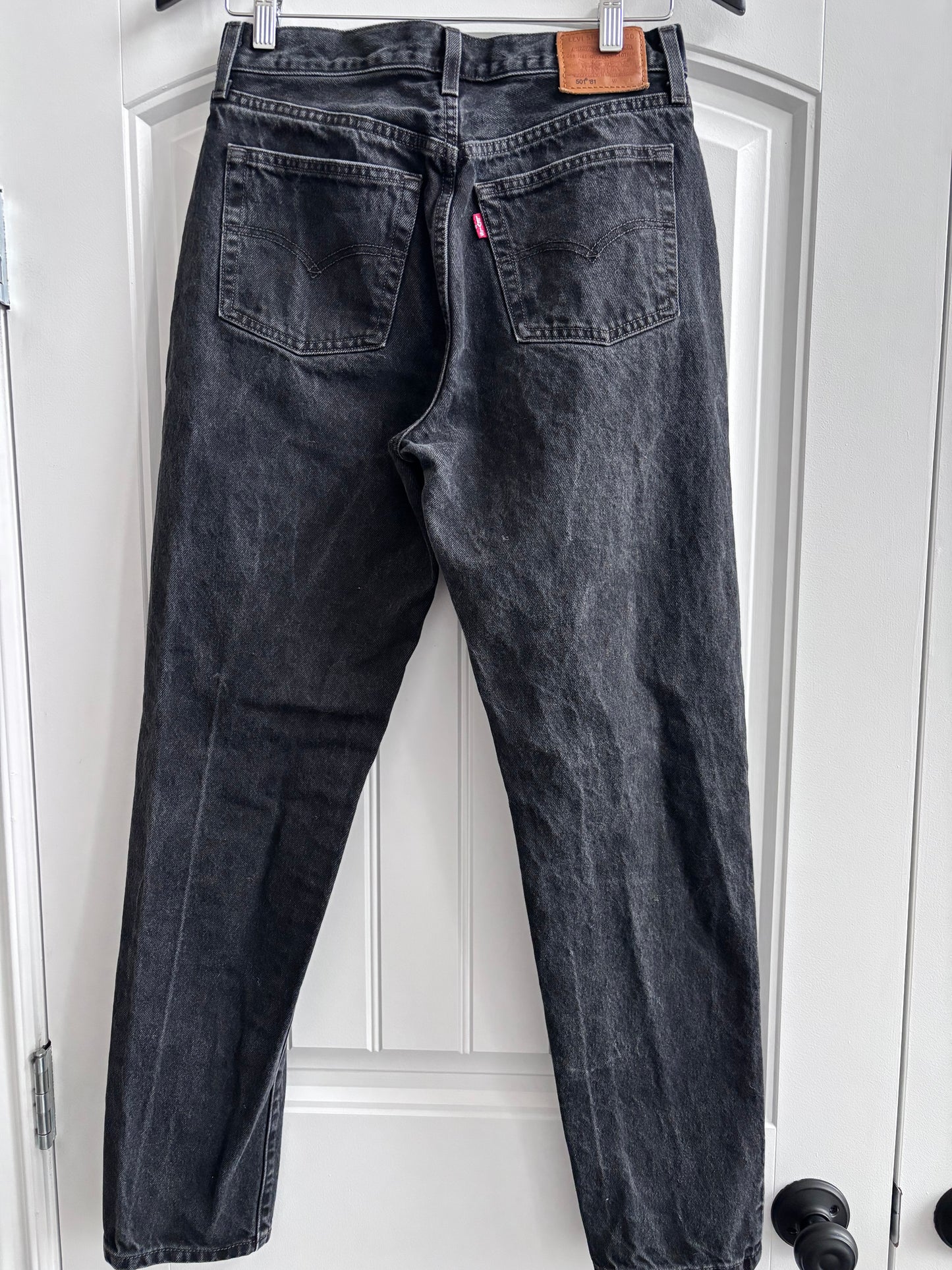 Levi's 501 '81 High Rise Black Wash Jeans | Sz 28 (MS5)