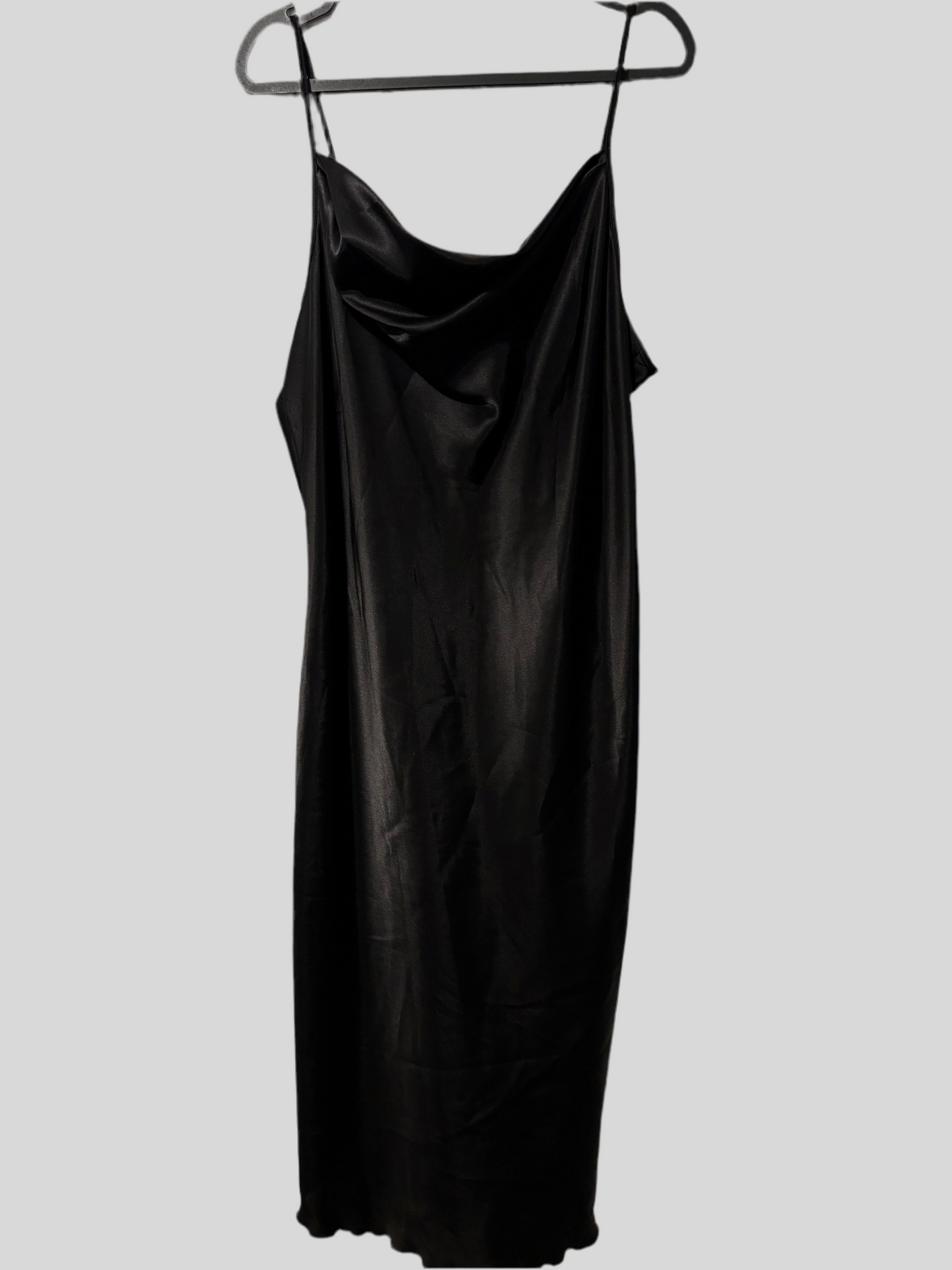 Bebe Satin-like Slip Dress with Cowl neckline | XL