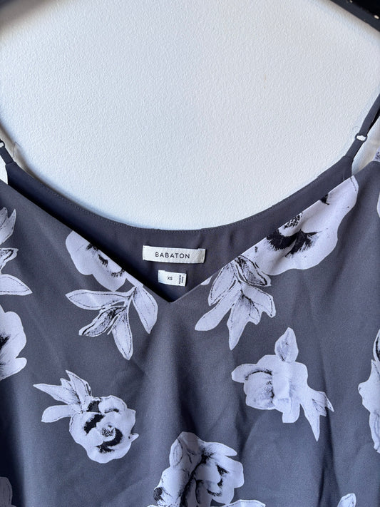 Babaton Everly Grey Floral Camisole | Sz XS