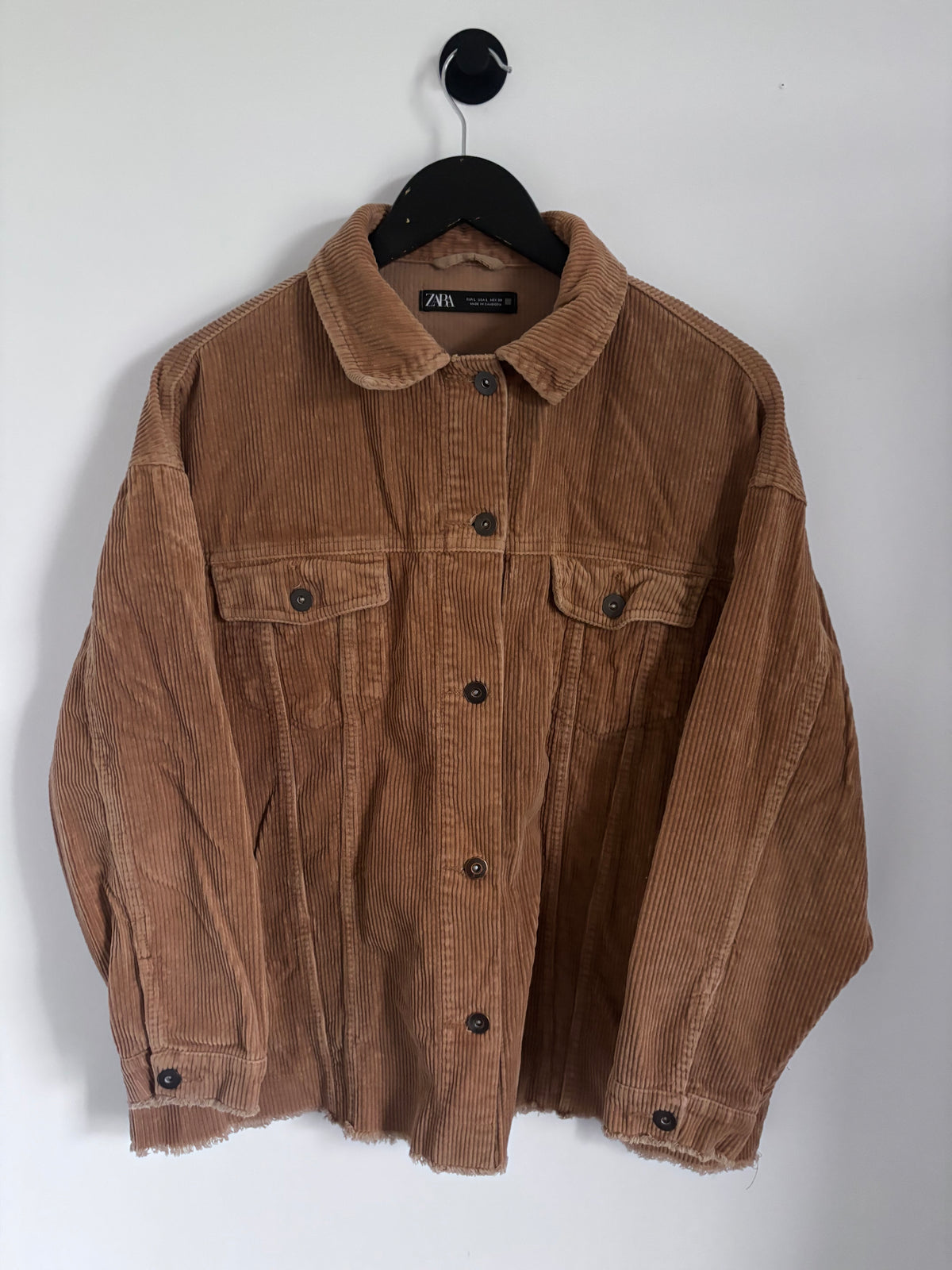 Zara Corduroy Lightweight Shirt Jacket | Sz Large (oversized)