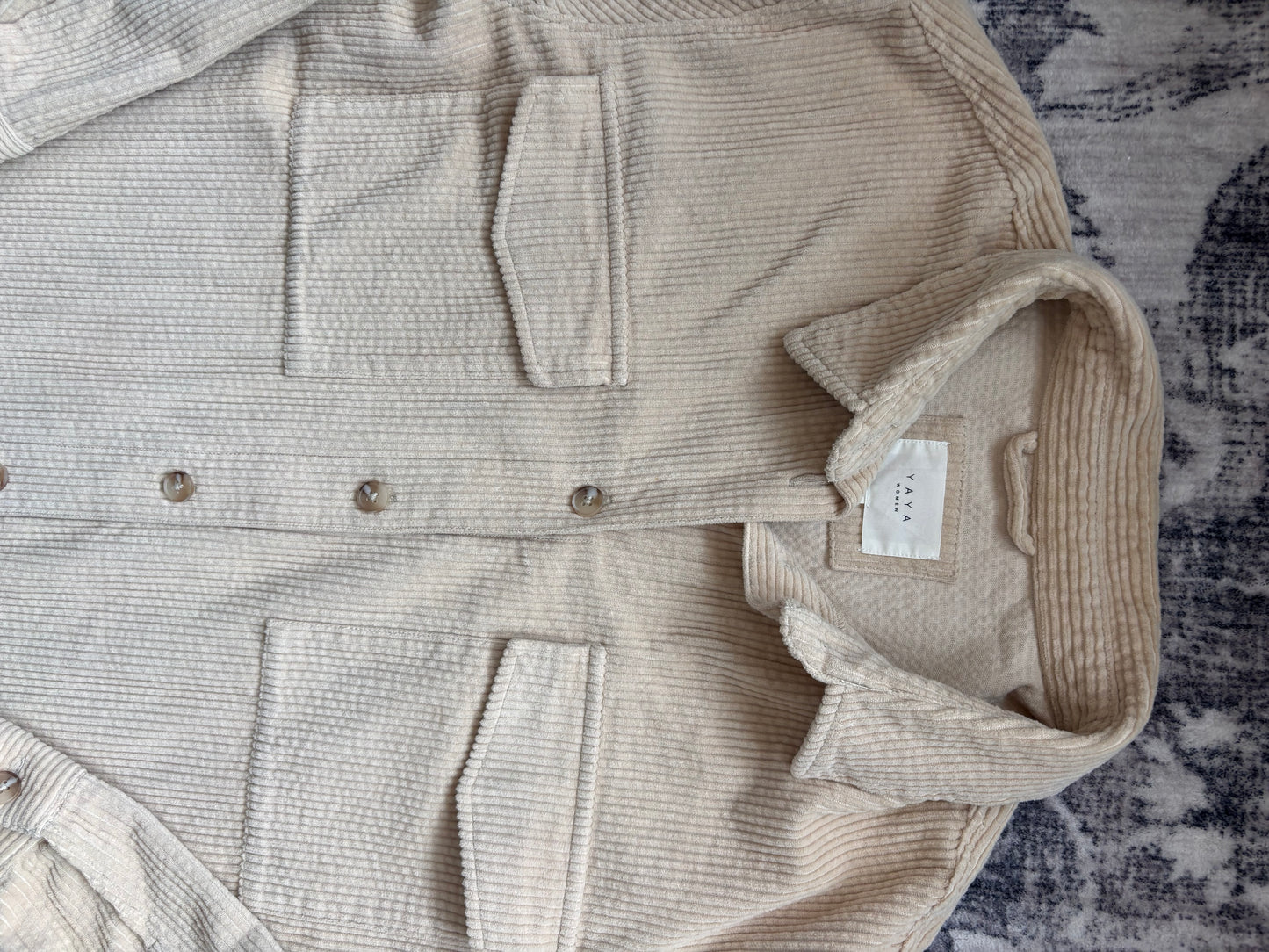 Yaya Women Corduroy Shirt Jacket | Sz XL or 42