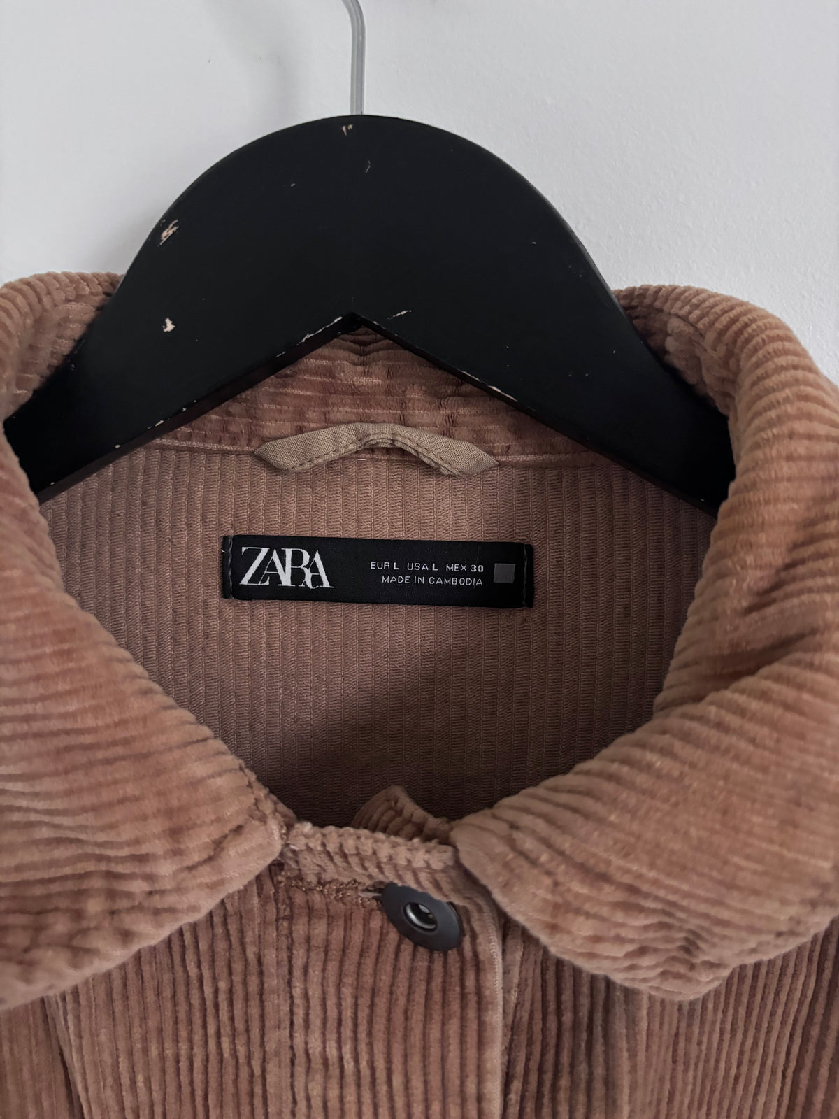 Zara Corduroy Lightweight Shirt Jacket | Sz Large (oversized)