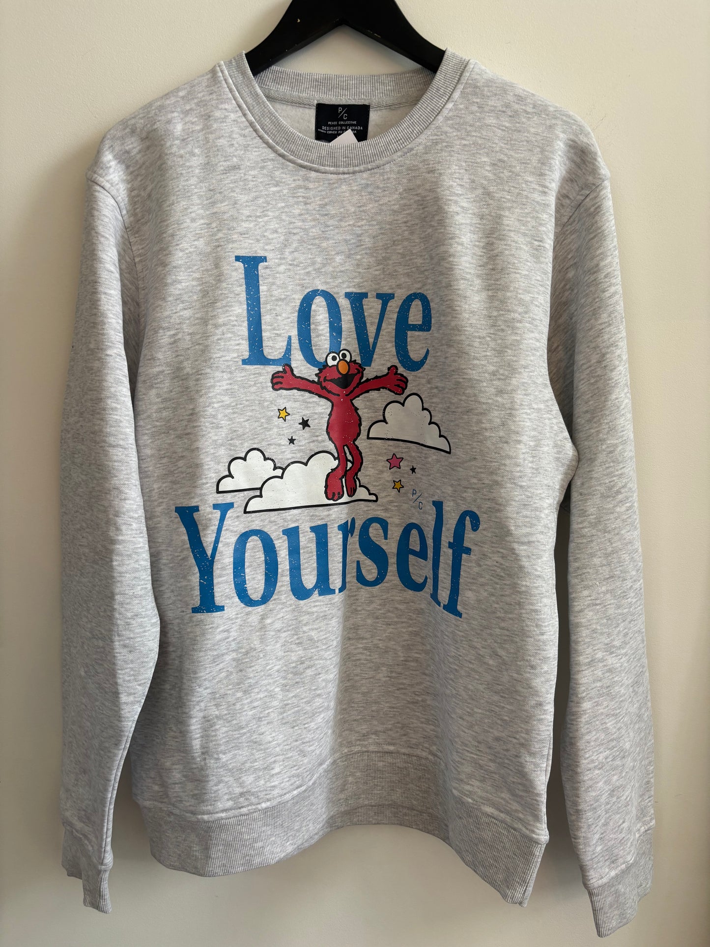 Peace Collective Elmo Crewneck Sweater | Medium (oversized)