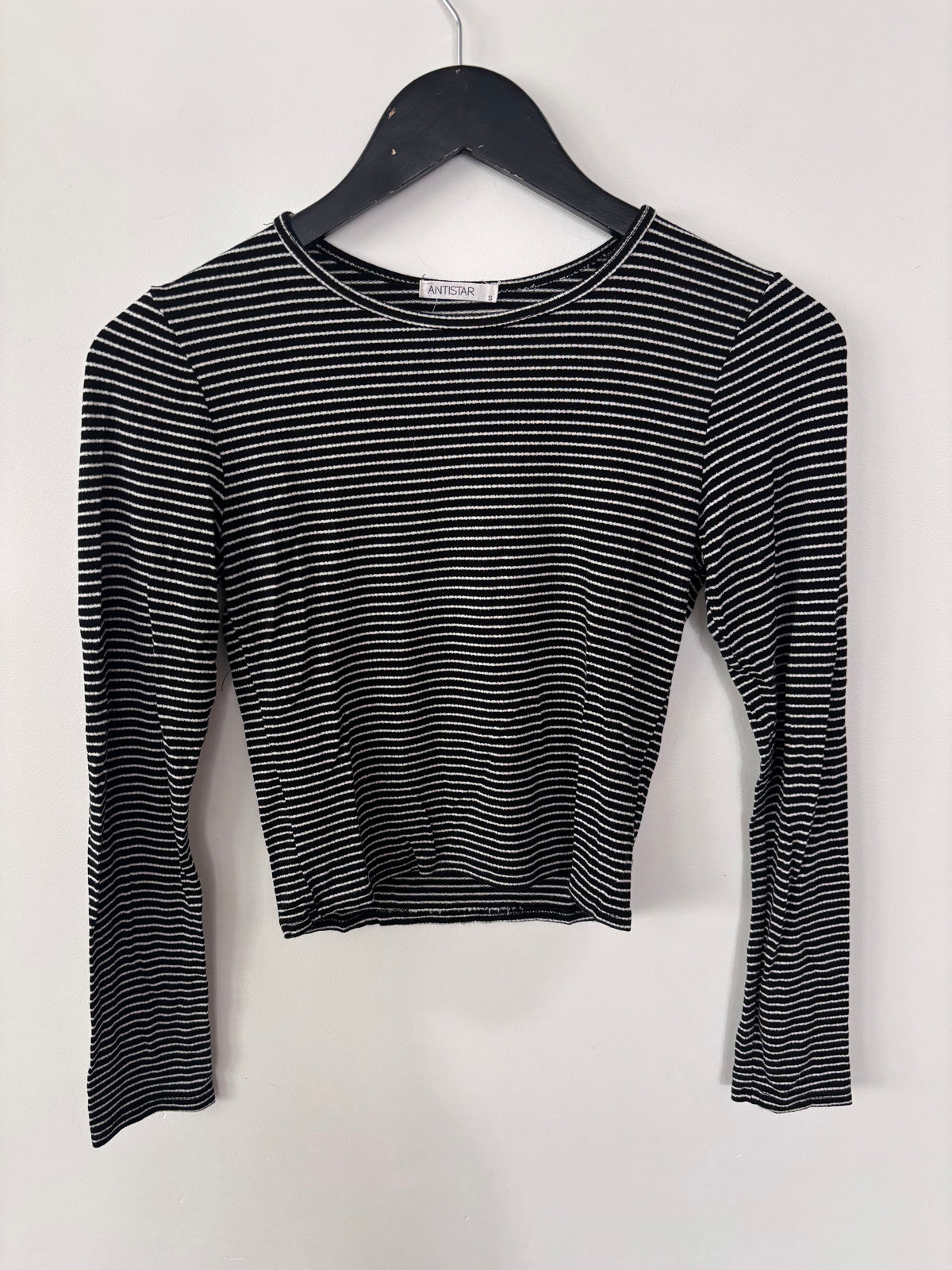Antistar Black/White Striped Top | Sz Small