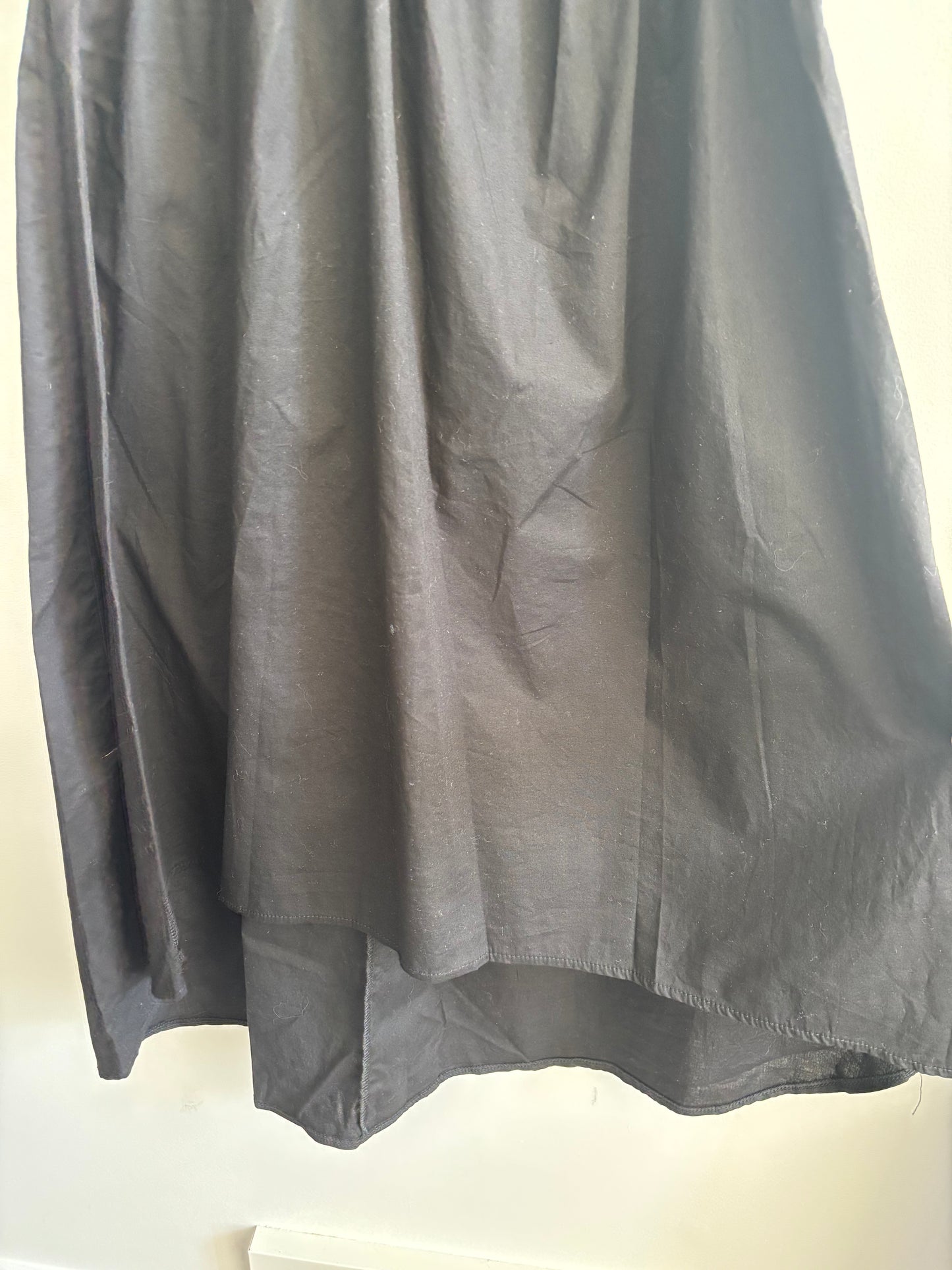 Ruffle Sleeveless Poplin Dress | Small