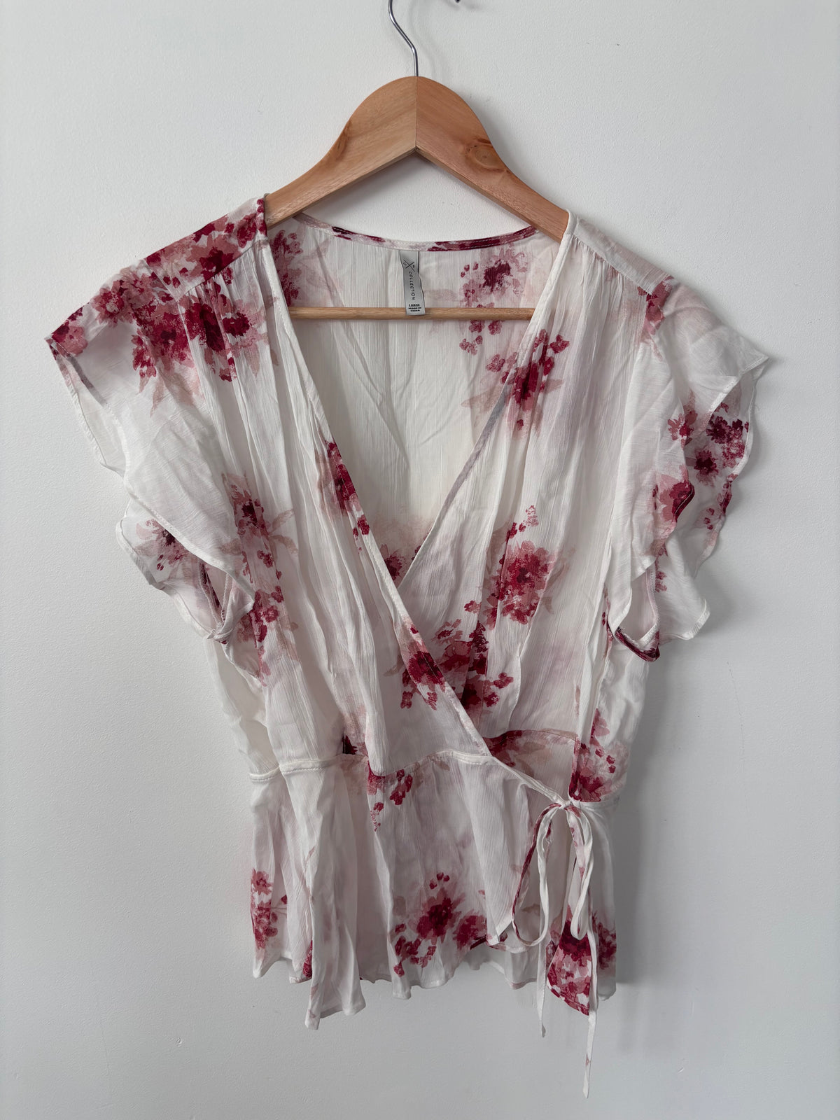 Gentle Fawn Floral Wrap Top | Sz Large (fits M/L)