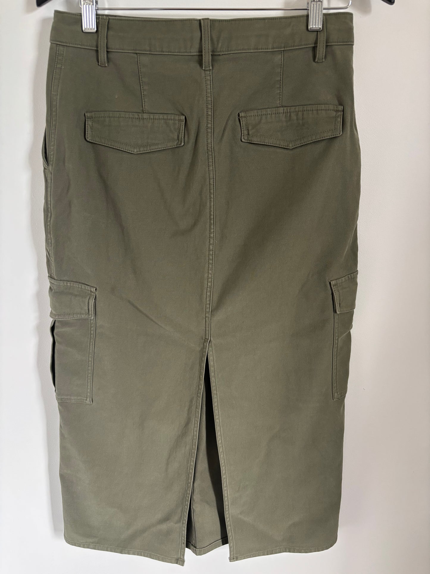 Wilfred / Aritzia Ether Cargo Maxi Skirt in Army Green | 8