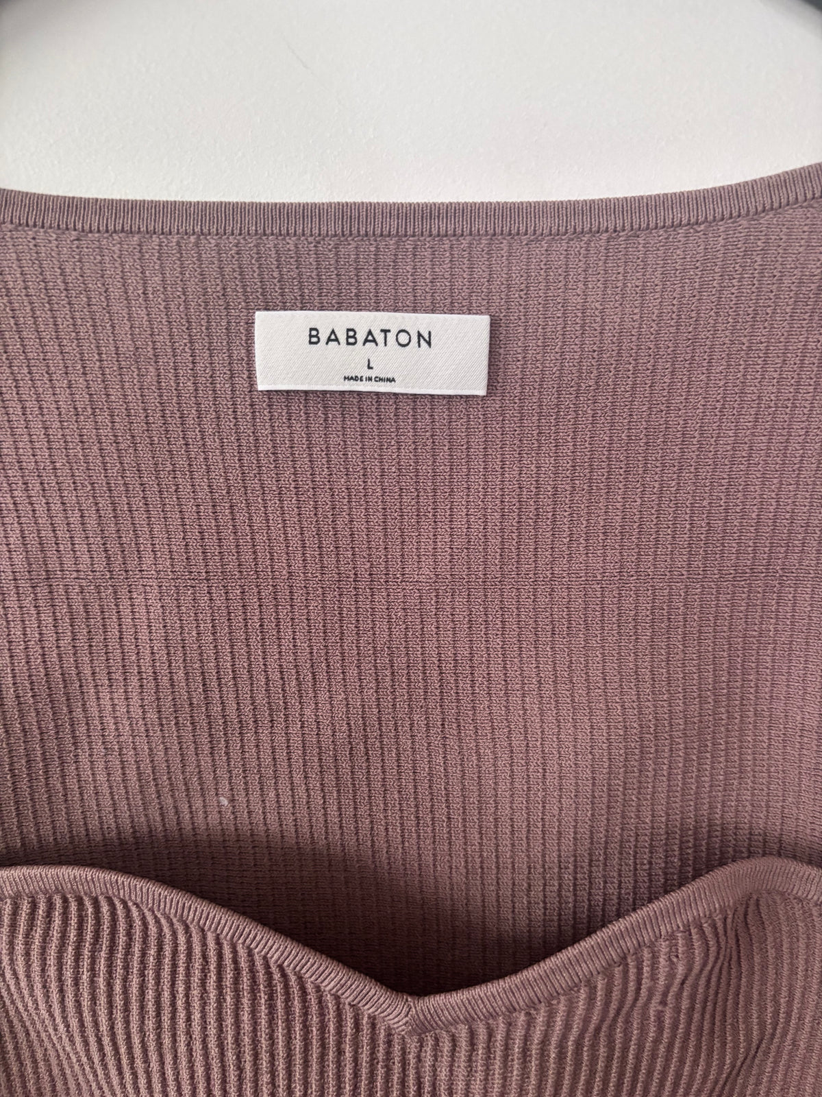 Babaton Sculpt Knit Sweetheart Longsleeve | Sz Large