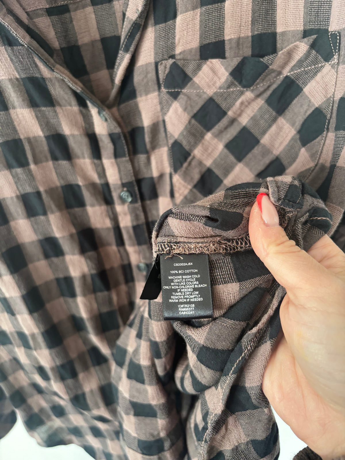 Sanctuary Plaid Button Down Shirt | Sz Large (oversized fit)