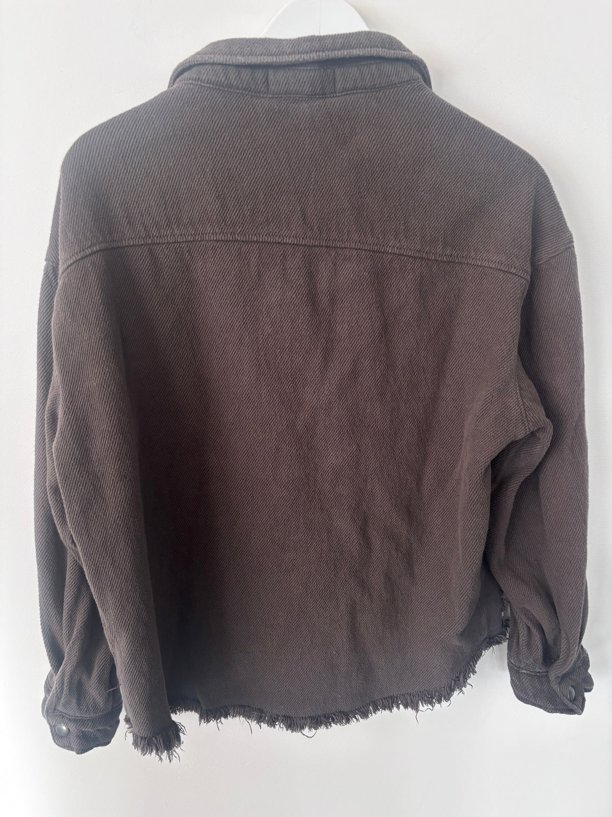 Golden (Elle's Boutique) Cotton Brown Shirt Jacket | Sz Small/Medium