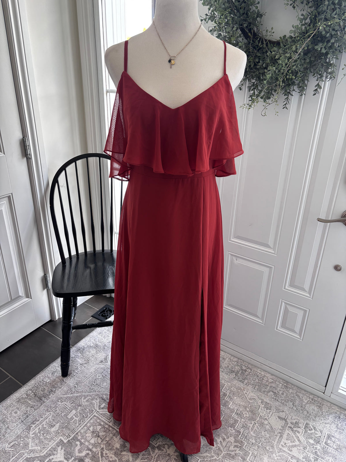 Azazie Convertible Dress (Rust) | Sz 12