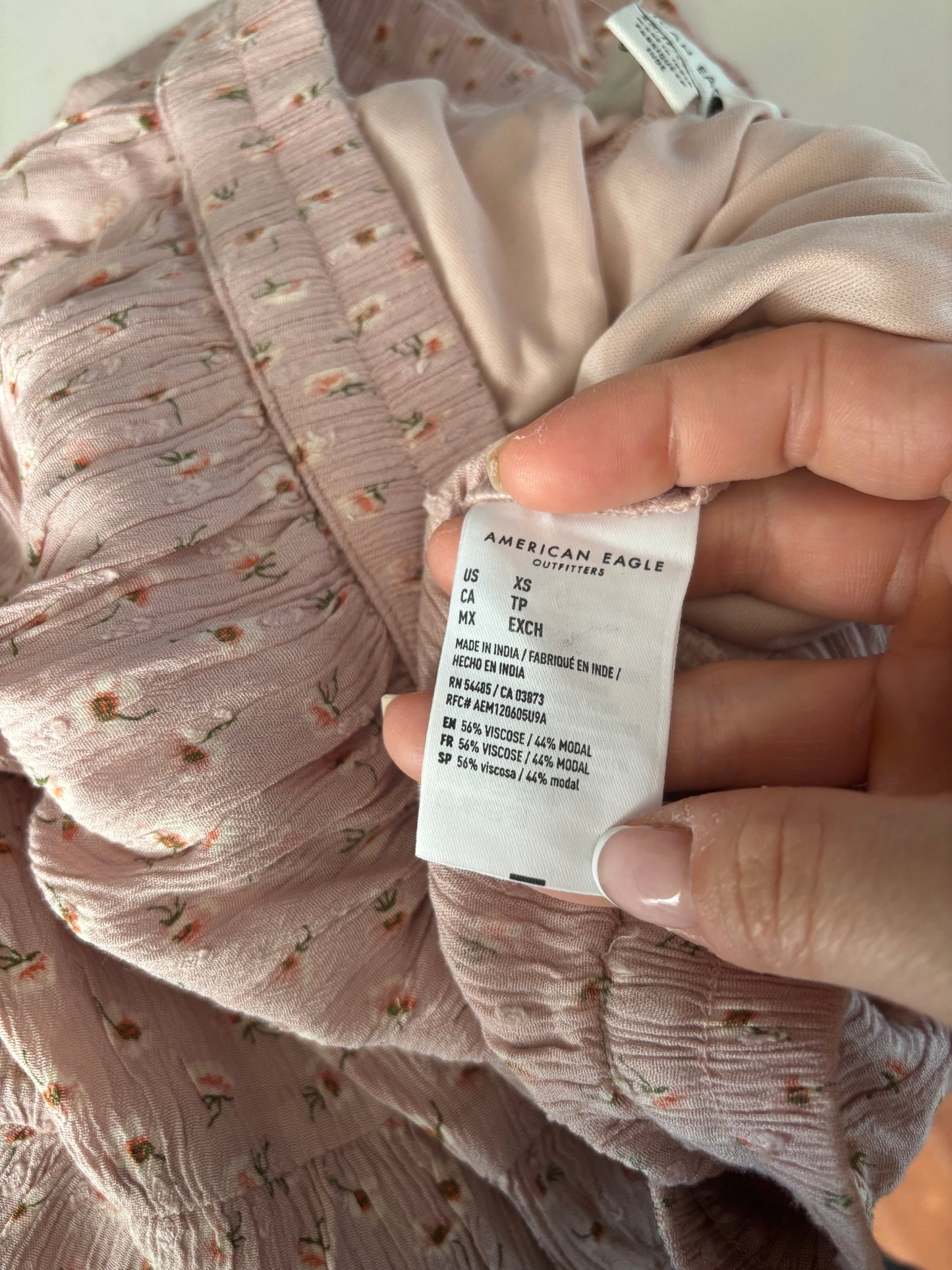 NWT AE Pink Floral Skirt | XS