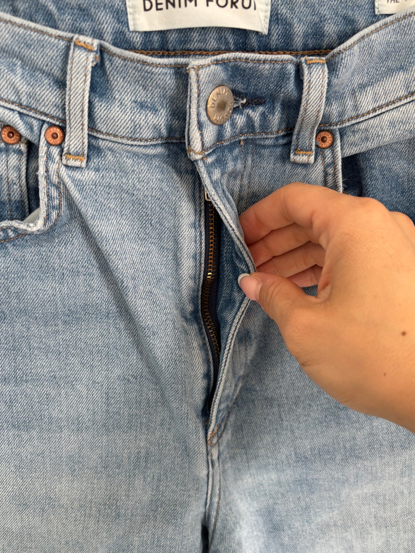 Denim Forum 90s High Rise Stovepipe Denim | 28 (may run small)