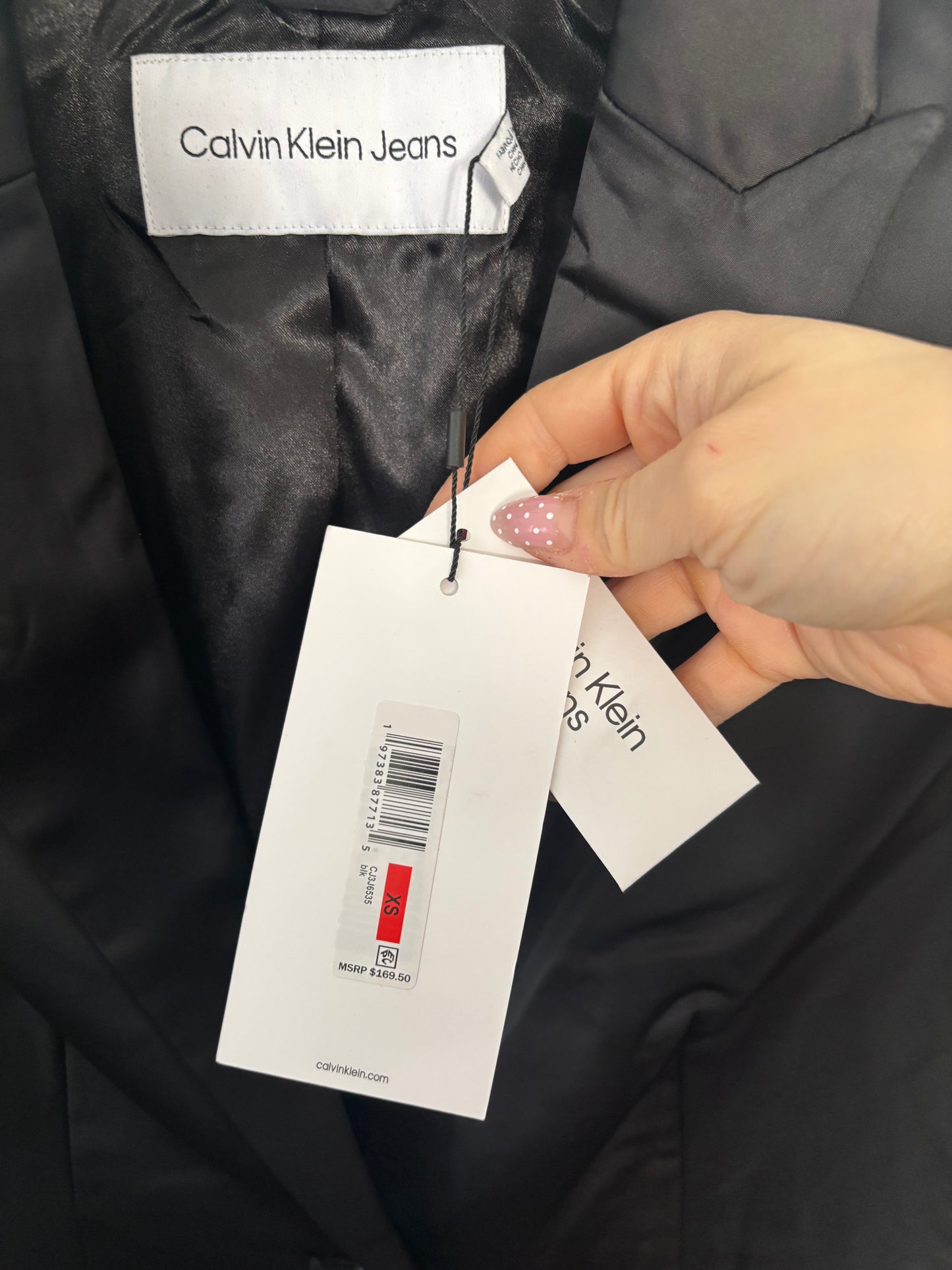 Calvin Klein Satin Blazer | XS (D039K6)