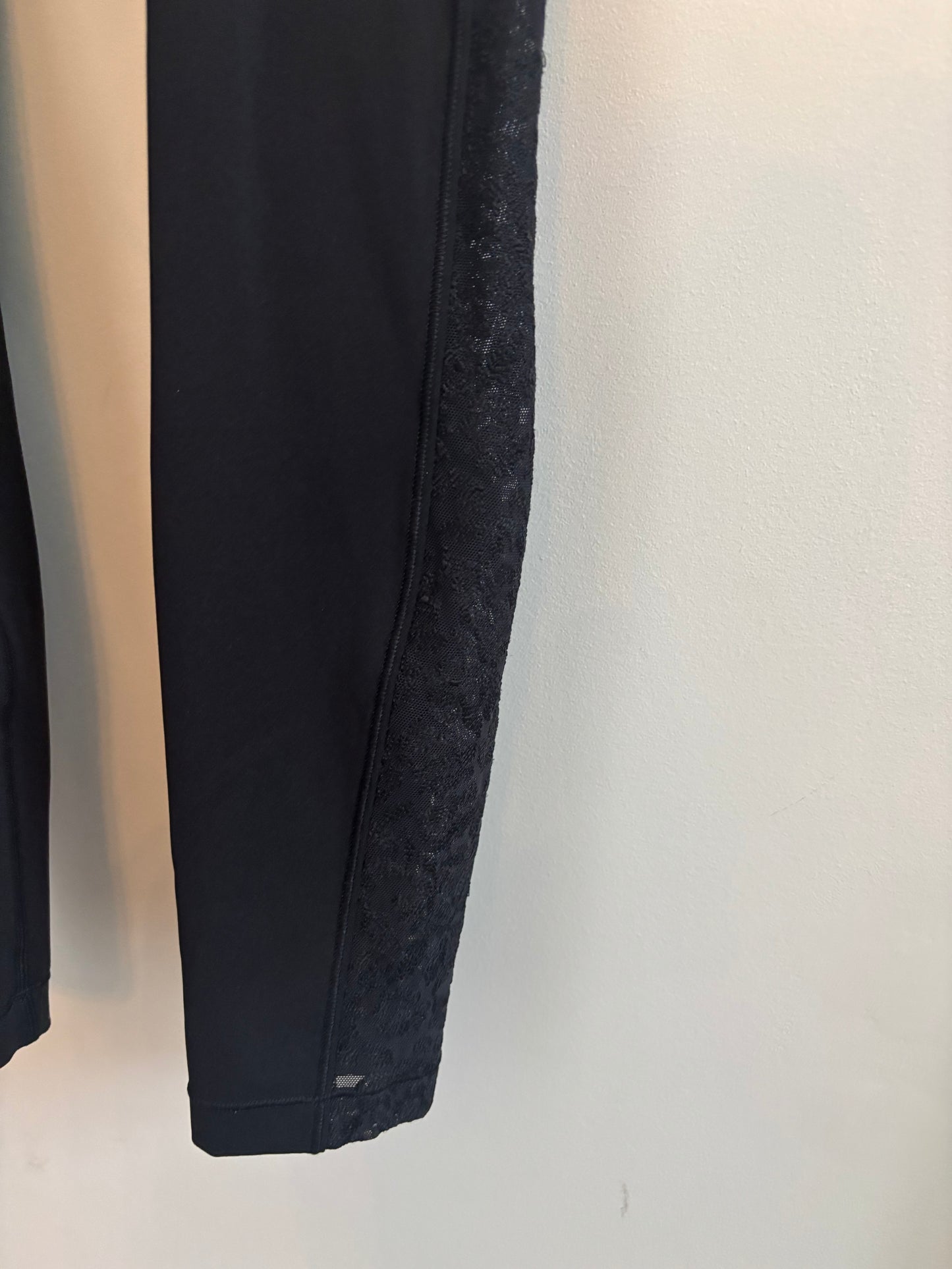 Lululemon Lace Mesh Panel High Rise Legging | 6