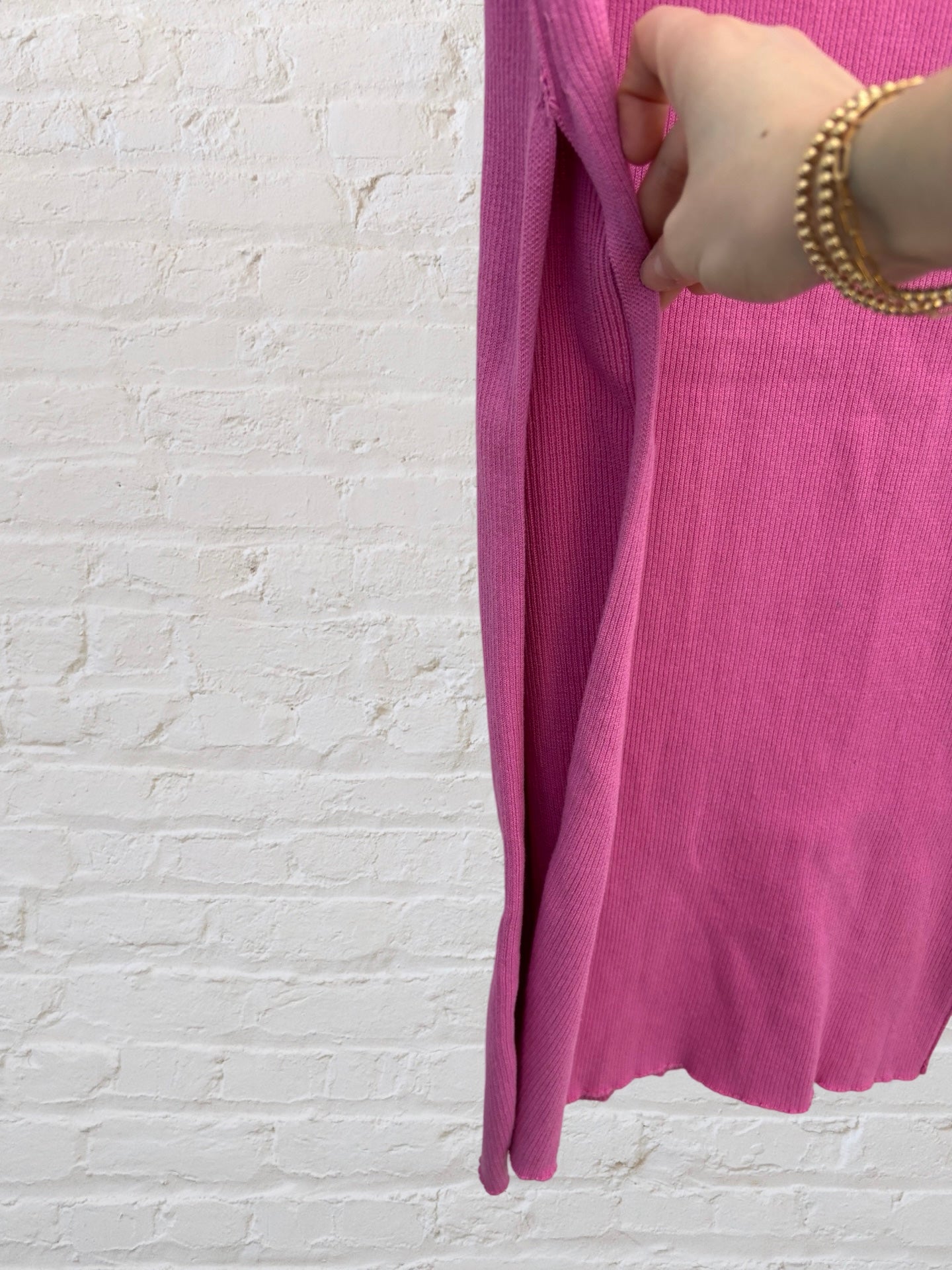 Wishlist Pink Ribbed Maxi Skirt | Large (could also fit medium)