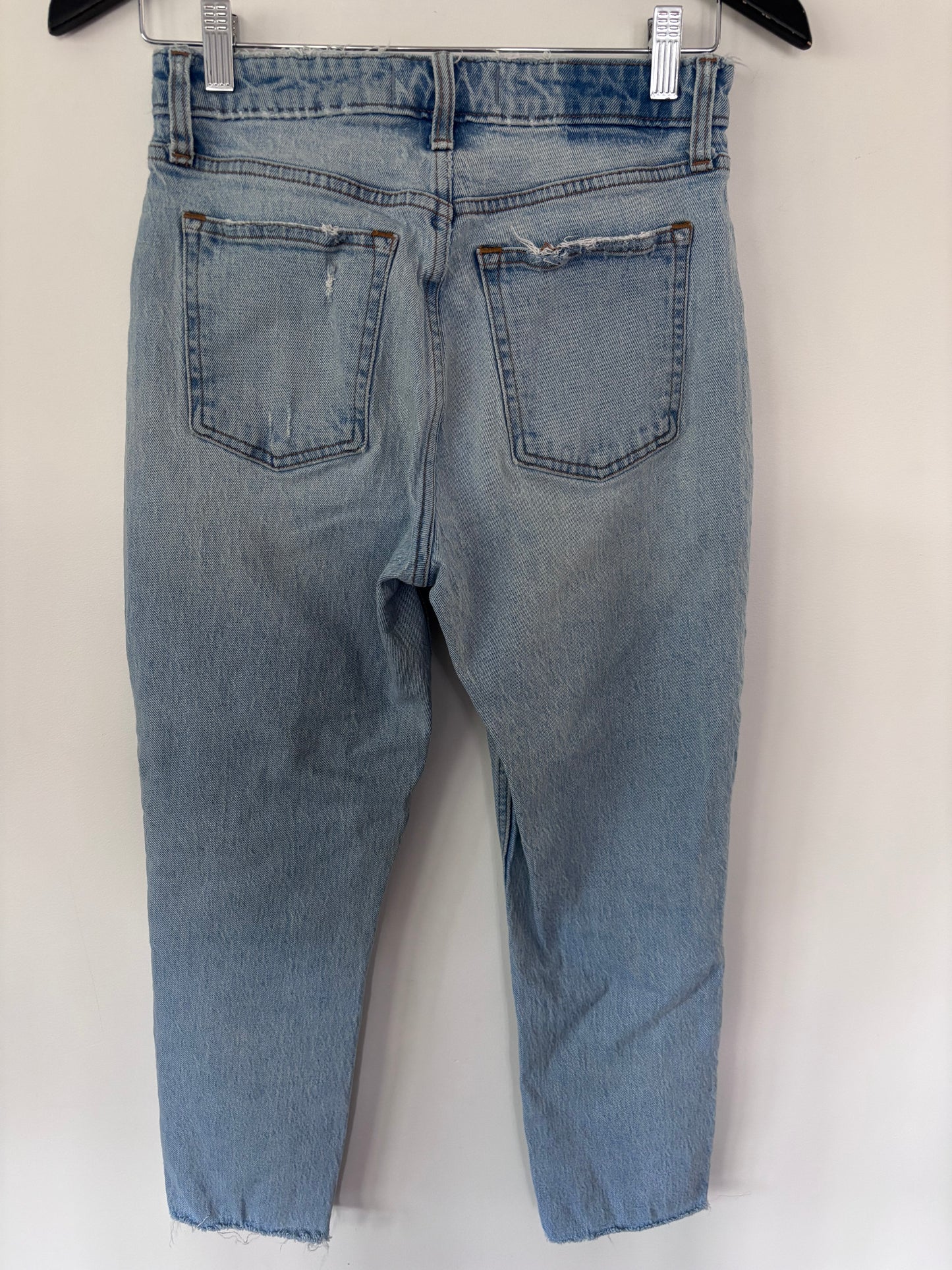 A&F The Mom High Rise Patch Denim (curve love) | Sz 26