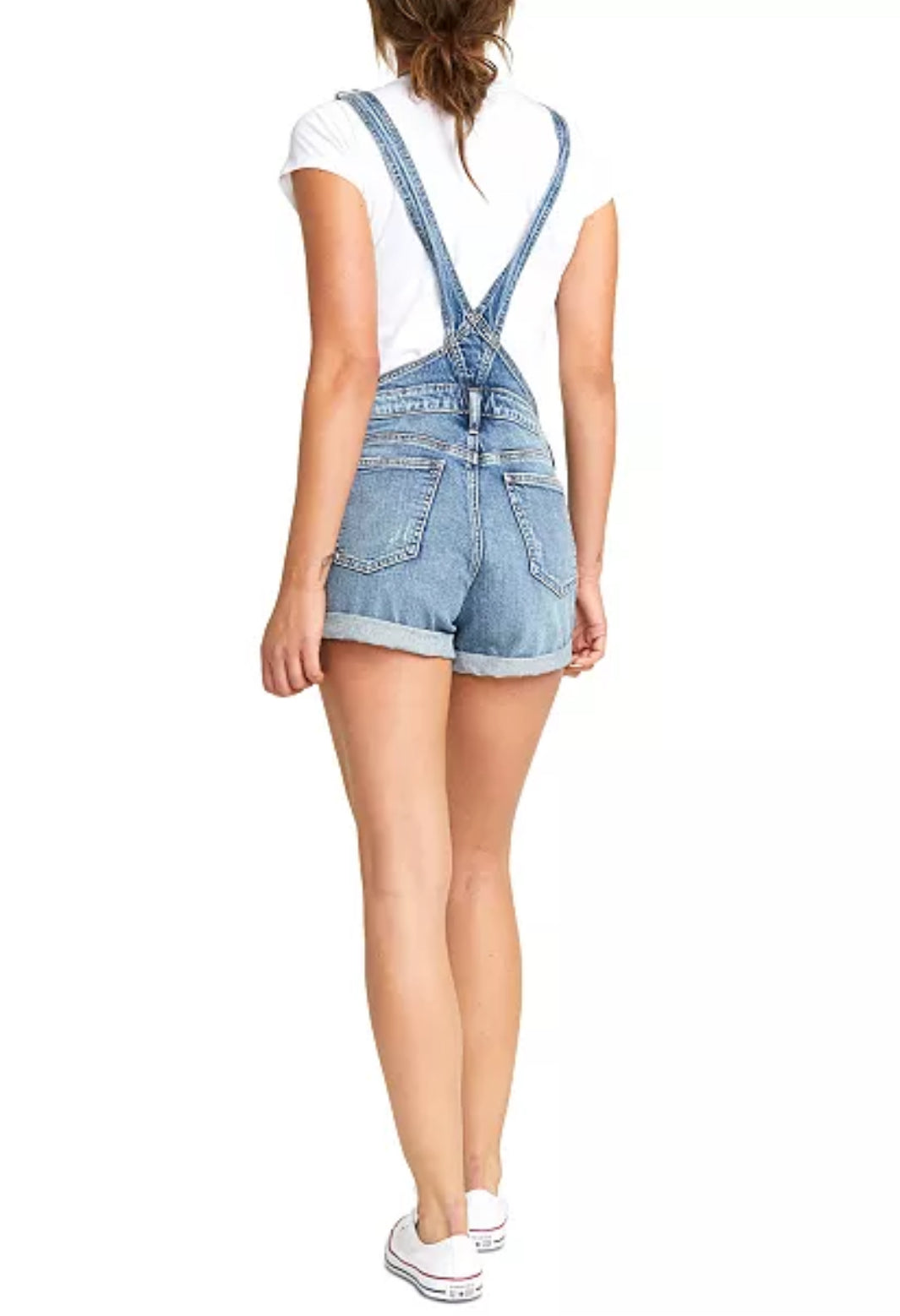 Silver Denim Shortalls | 27