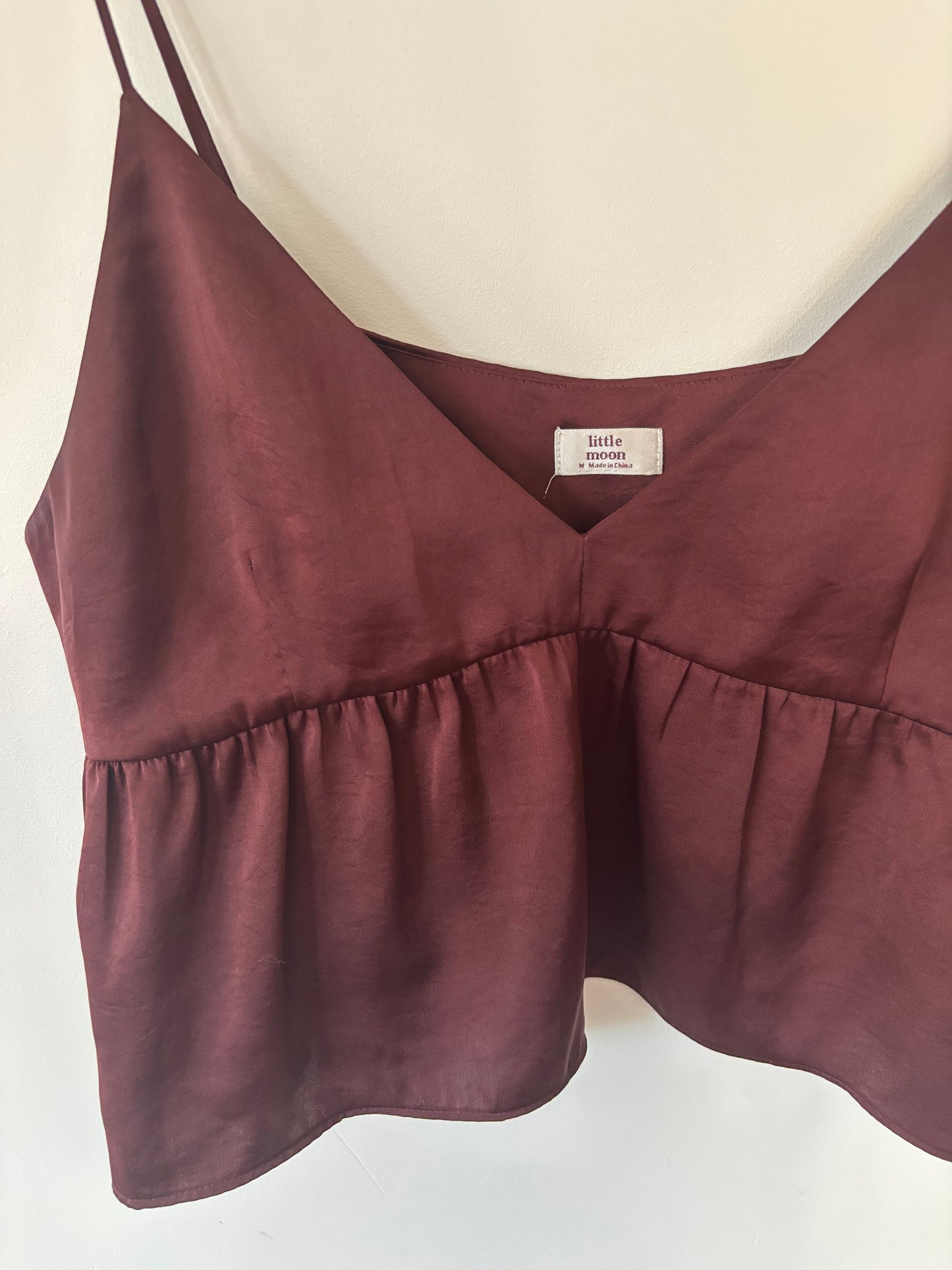 Little Moon Burgundy Sedum Camisole | Medium (N201K6)