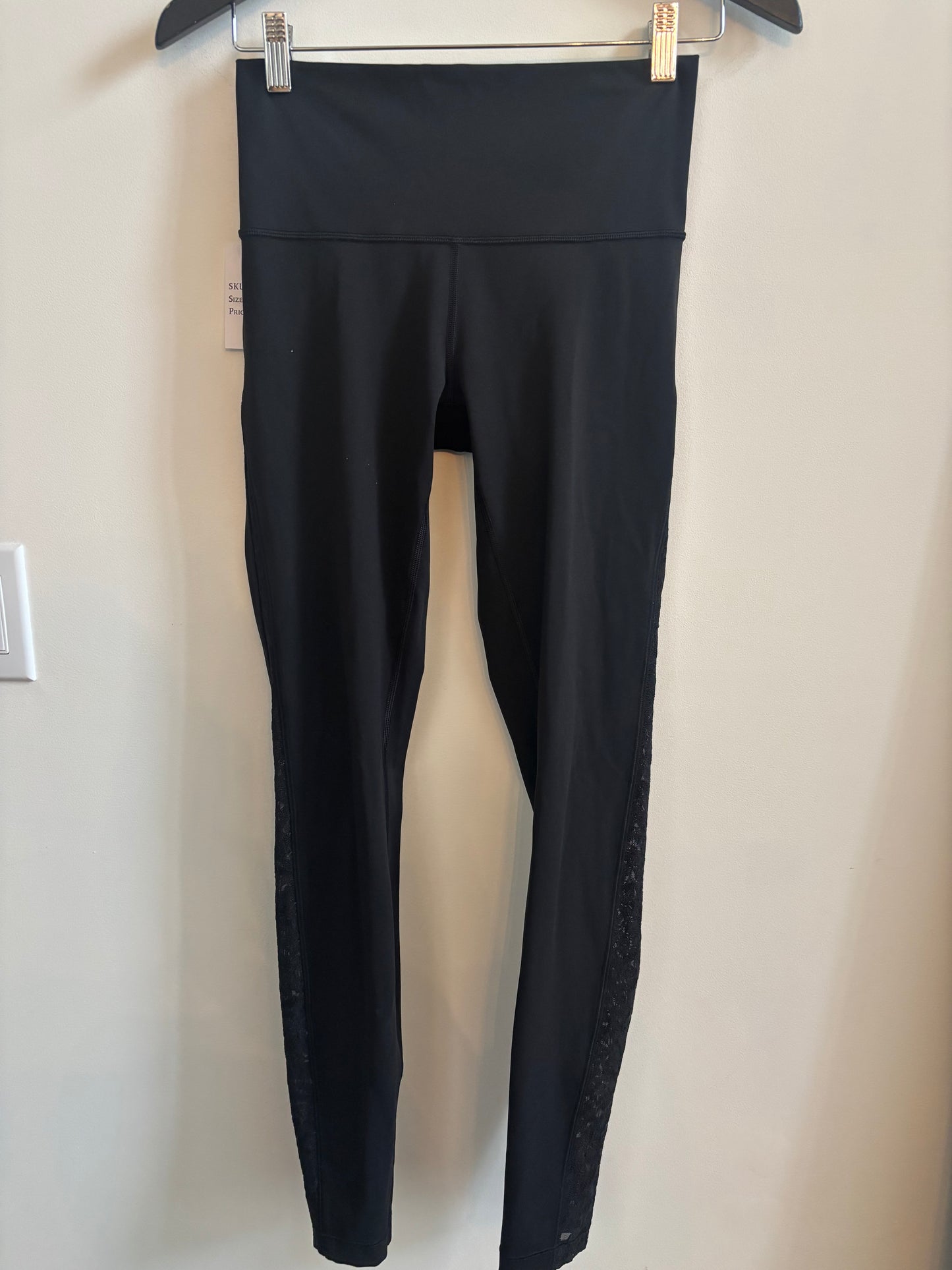 Lululemon Lace Mesh Panel High Rise Legging | 6