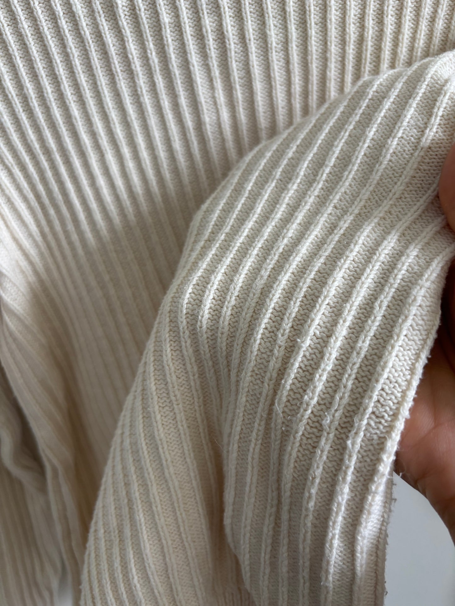 Frank & Oak Cotton Ribbed Knit Sweater | Medium