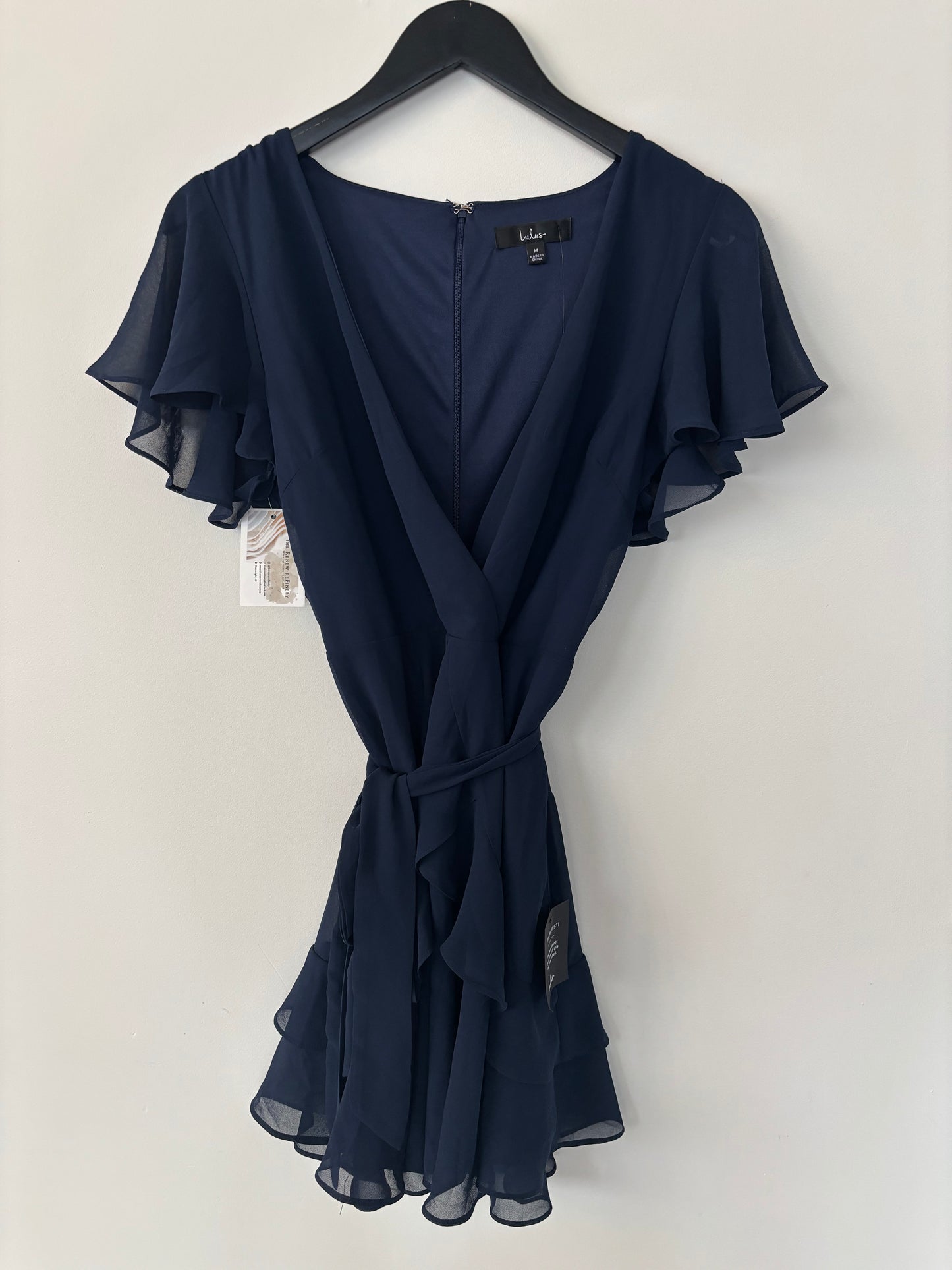 *Lulus NWT Navy Sweet Like You Ruffled Mini Dress | Medium