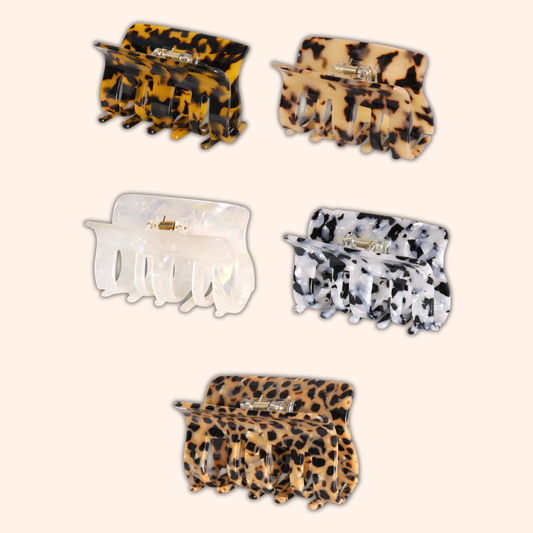 Jenny Be Free Cleo Hair Claw - Black Marble