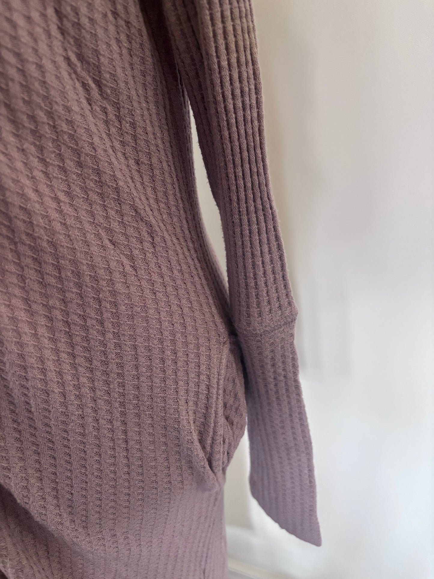 Chaser Waffle Knit Longline Cardigan | Sz Small
