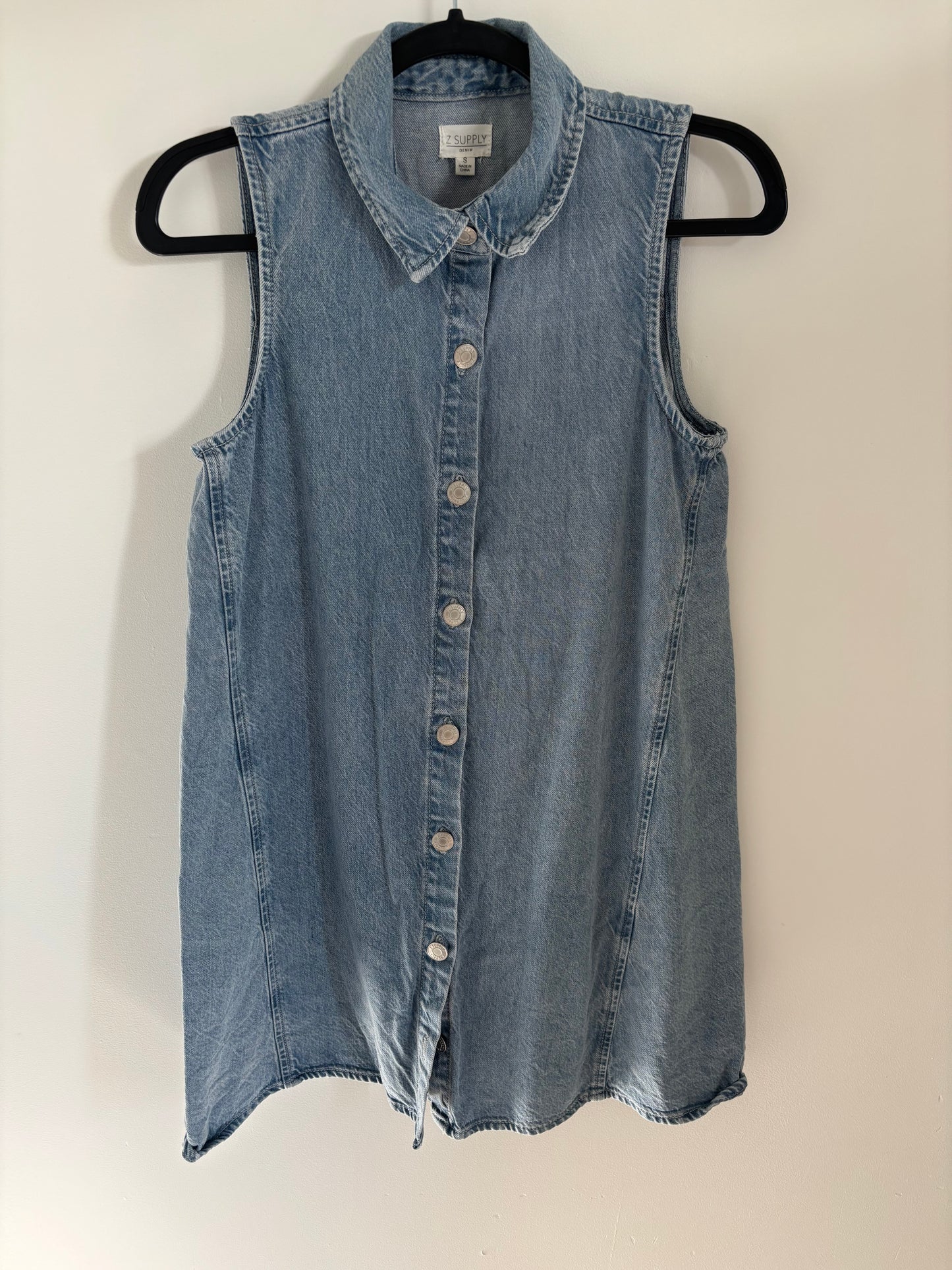 Z Supply New Day Twill Mini Dress | Small (roomy fit)