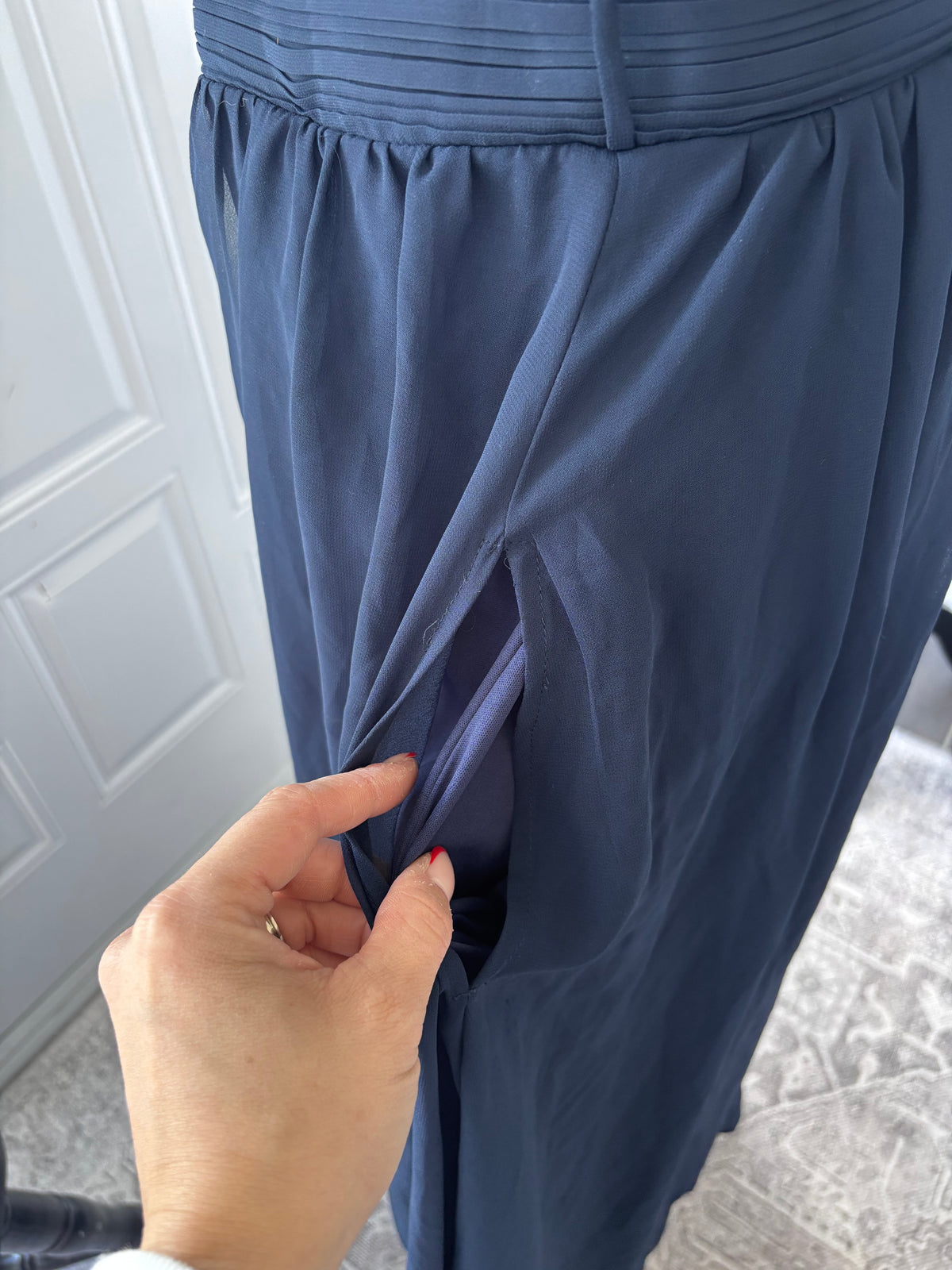 Dark Blue Dress Grace (9 Different Top Options) | Sz Large
