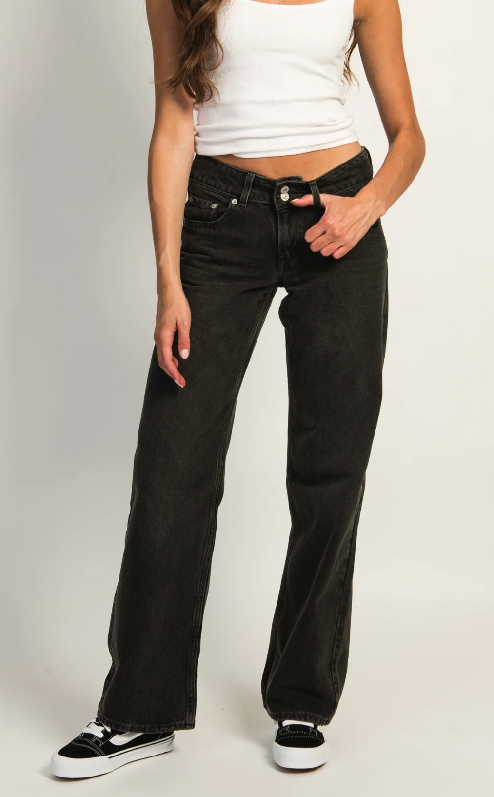 Levi's Superlow Black Denim | 28 (may fit smaller)