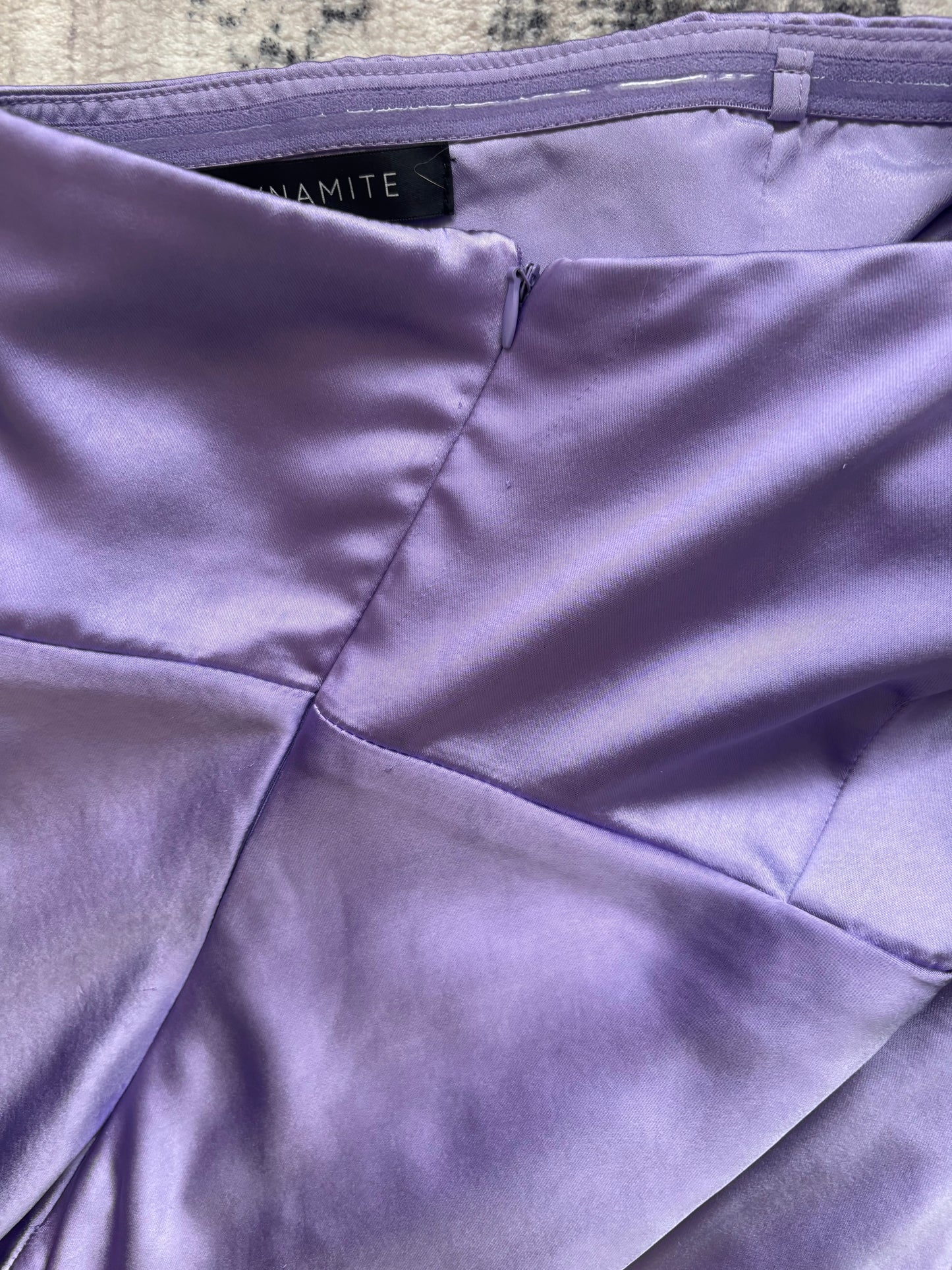 Dynamite Strapless Cut Out Satin Maxi Dress | Sz Large (Sz 10ish)