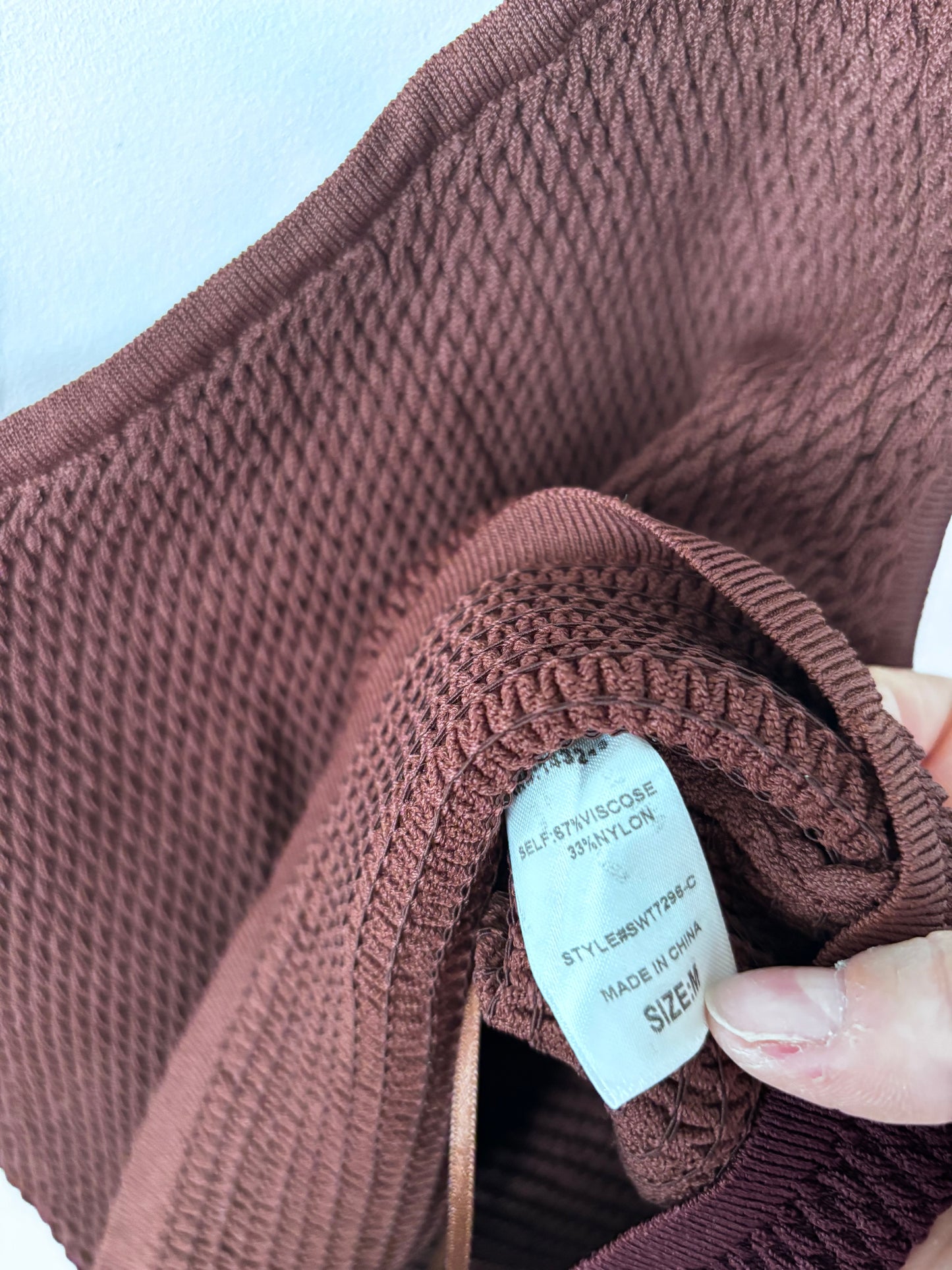 Miss Love Brown One Shoulder Tank | Medium