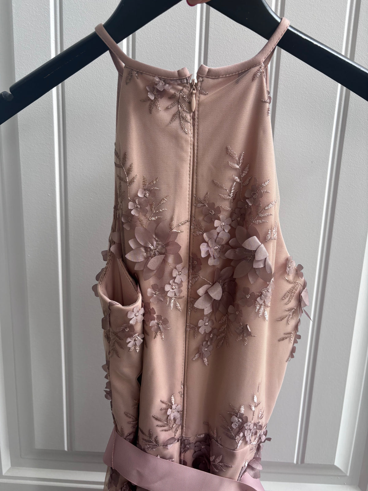 Le Chateau Floral Oblique Halter Dress | Sz 4