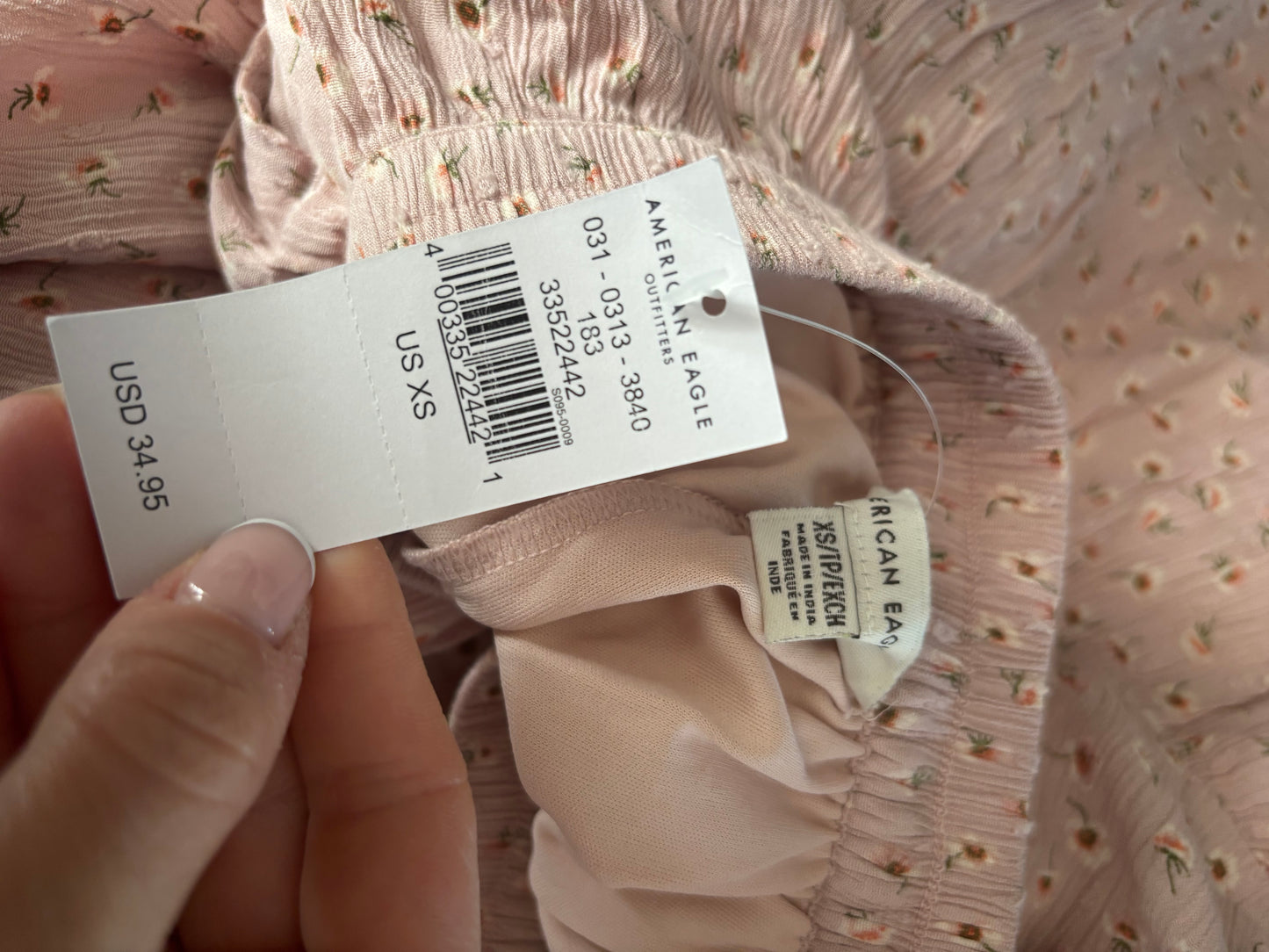 NWT AE Pink Floral Skirt | XS