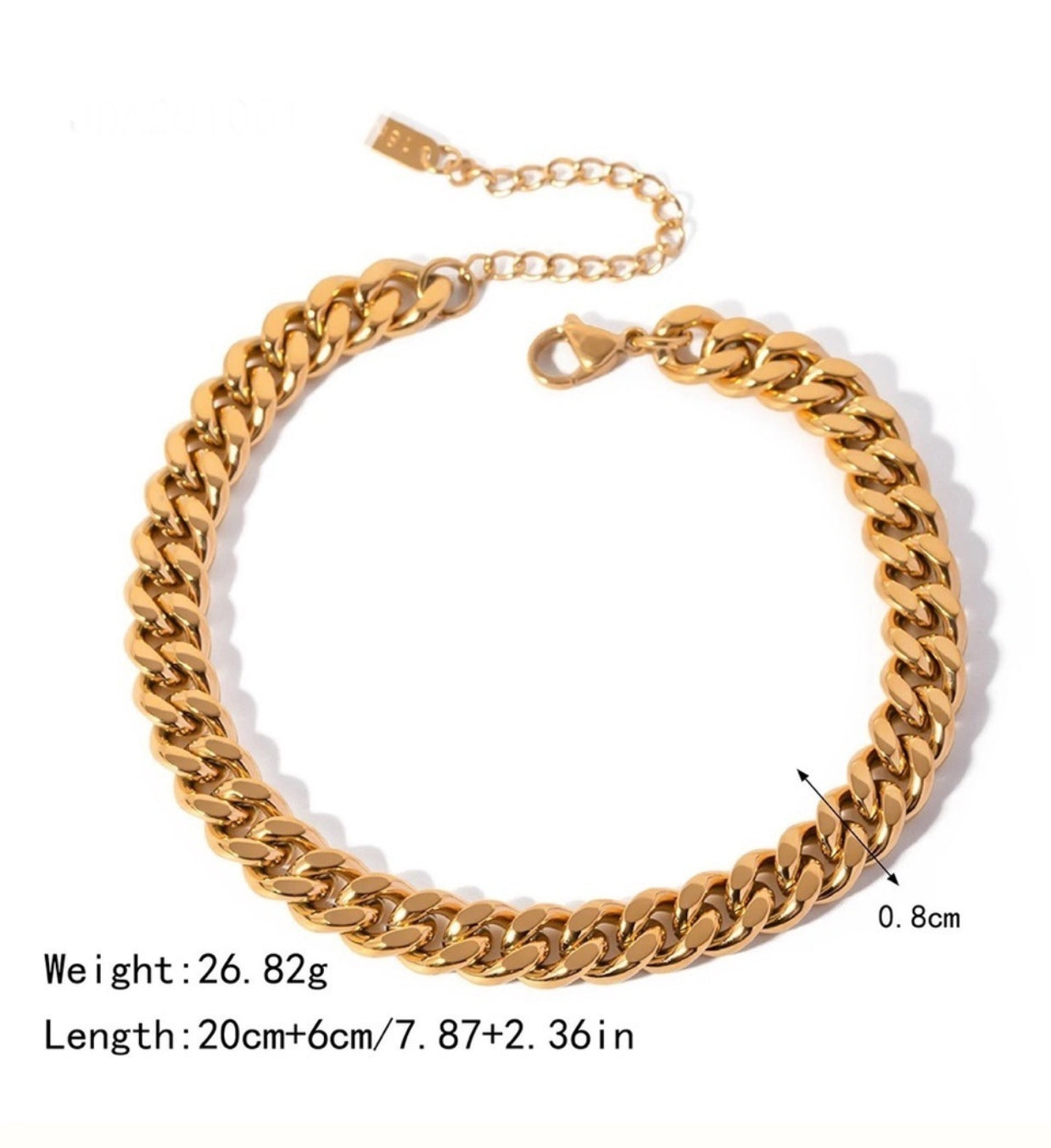 Gold Plated Stainless Steel Anklet Chain