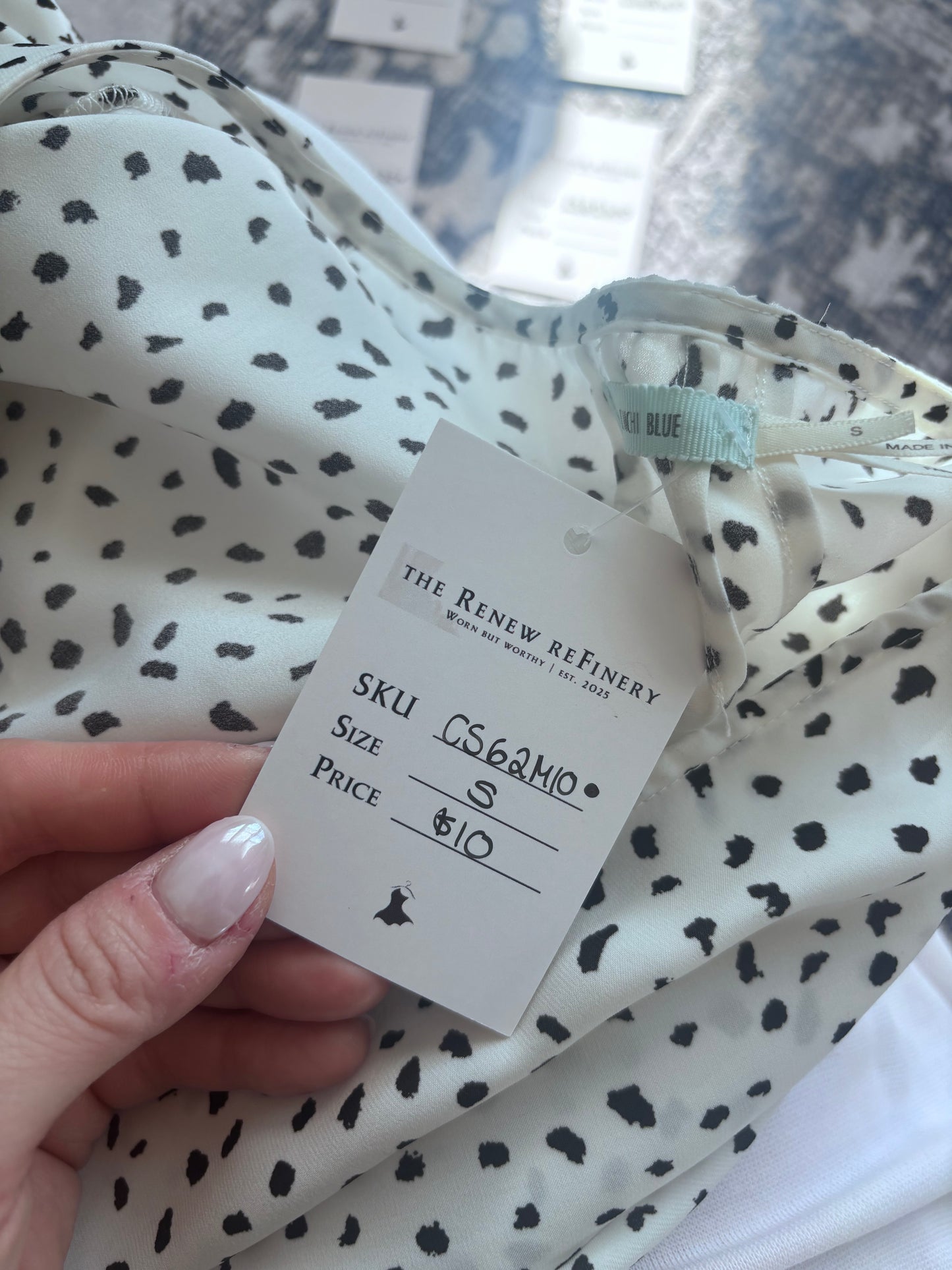 Kimchi Polka Dot Dress Black/white | Sz Small (CS62M10)