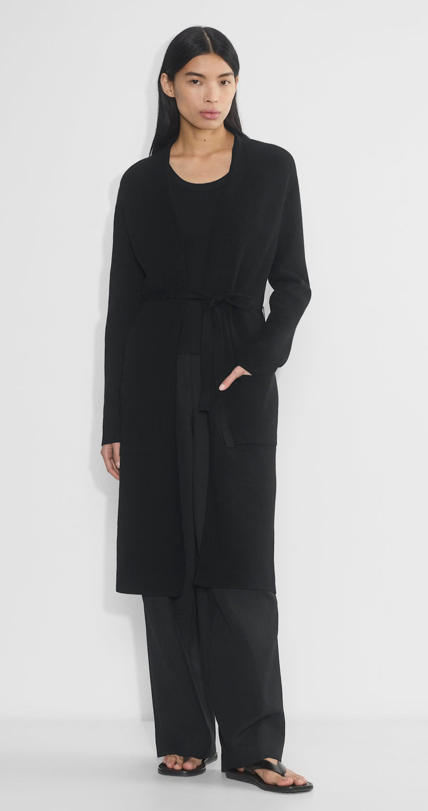 Wilfred/Wilfred Belted Ty Cardigan Duster | XS (note flaw)