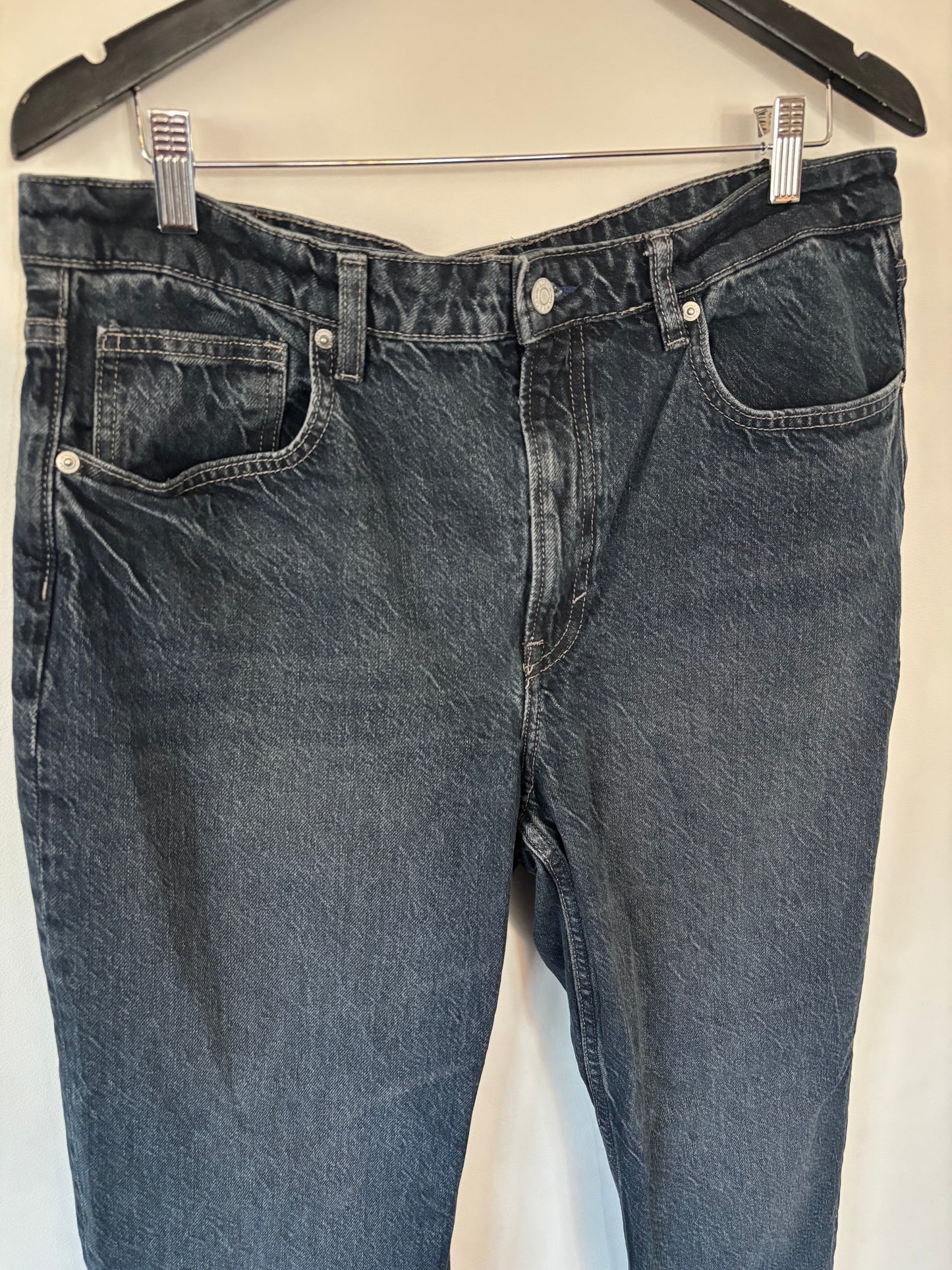 H&M Dark Wash HR Straight Leg Denim | Sz 16 (N14N19)