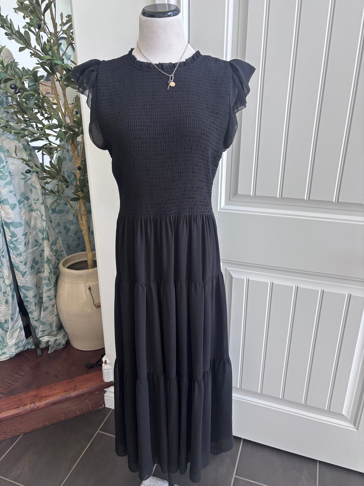Wilfred Blake Dress / Chiffon Fit & Flare Maxi Dress | Sz Large