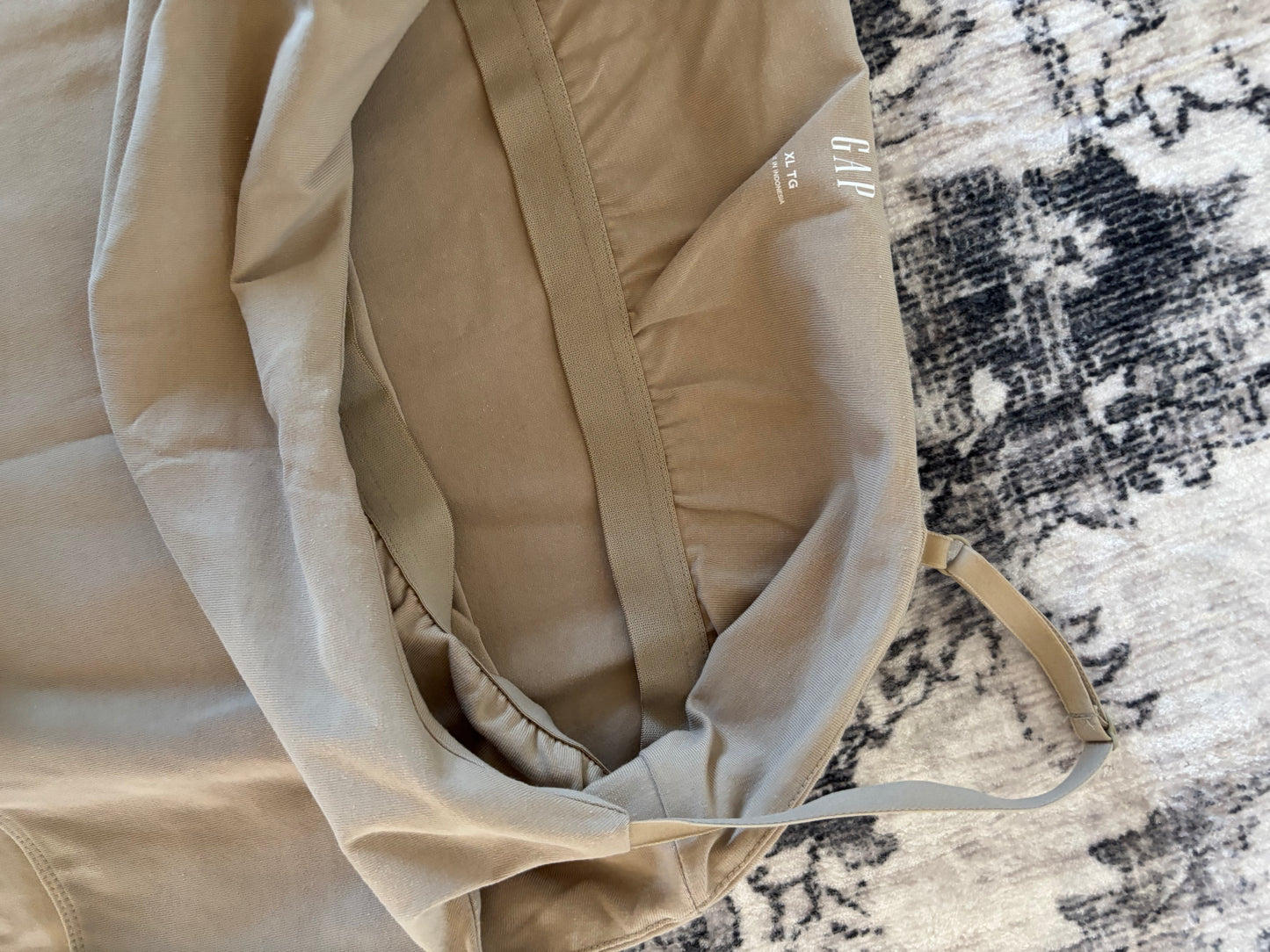 Gap Compact Jersey Bodysuit in Beige | XL (N78N19)