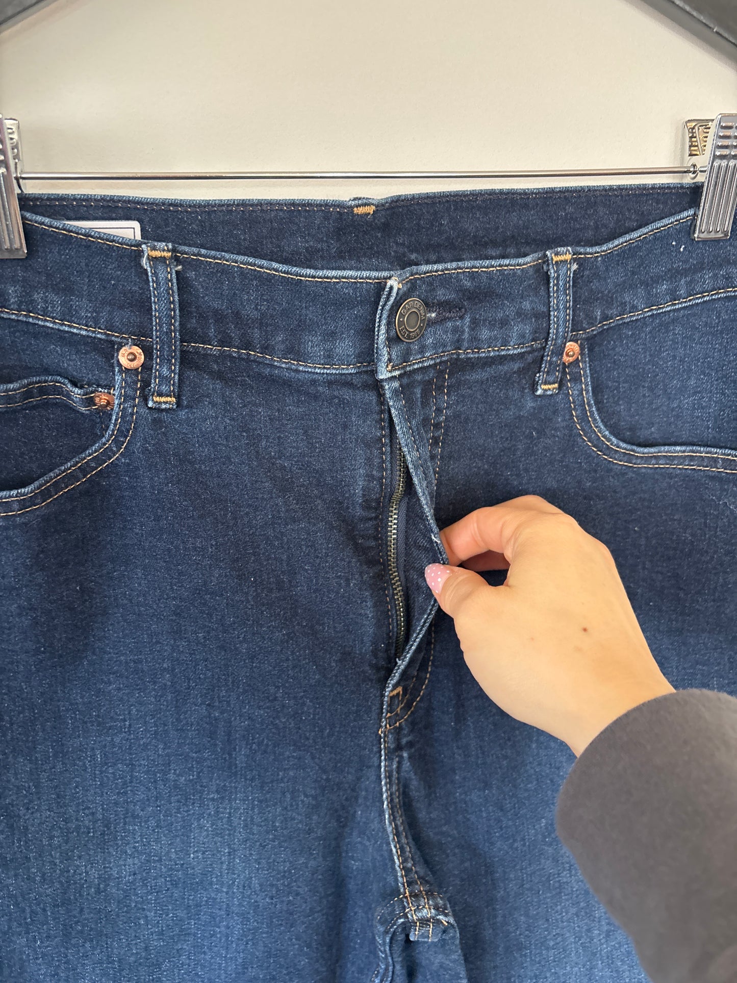 Gap Vintage Slim High Rise Dark Wash Denim | Sz 14 (N15N18)