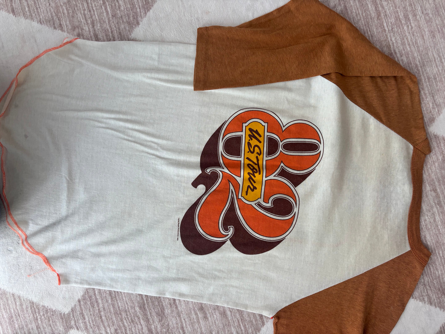 Vintage Kenny Rogers Raglan Concert Tee | Sz Medium